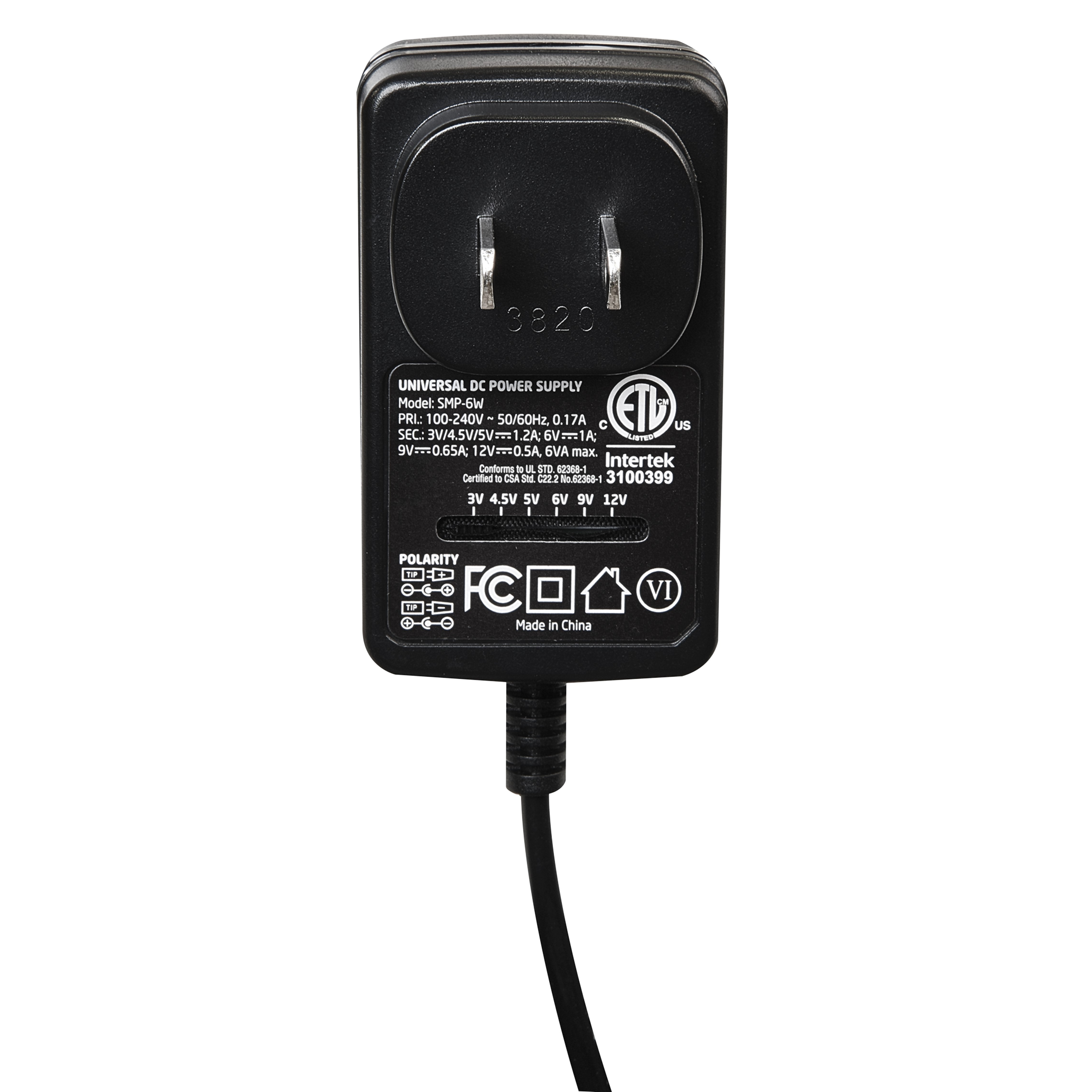 RCA Universal AC to DC Power Adapter