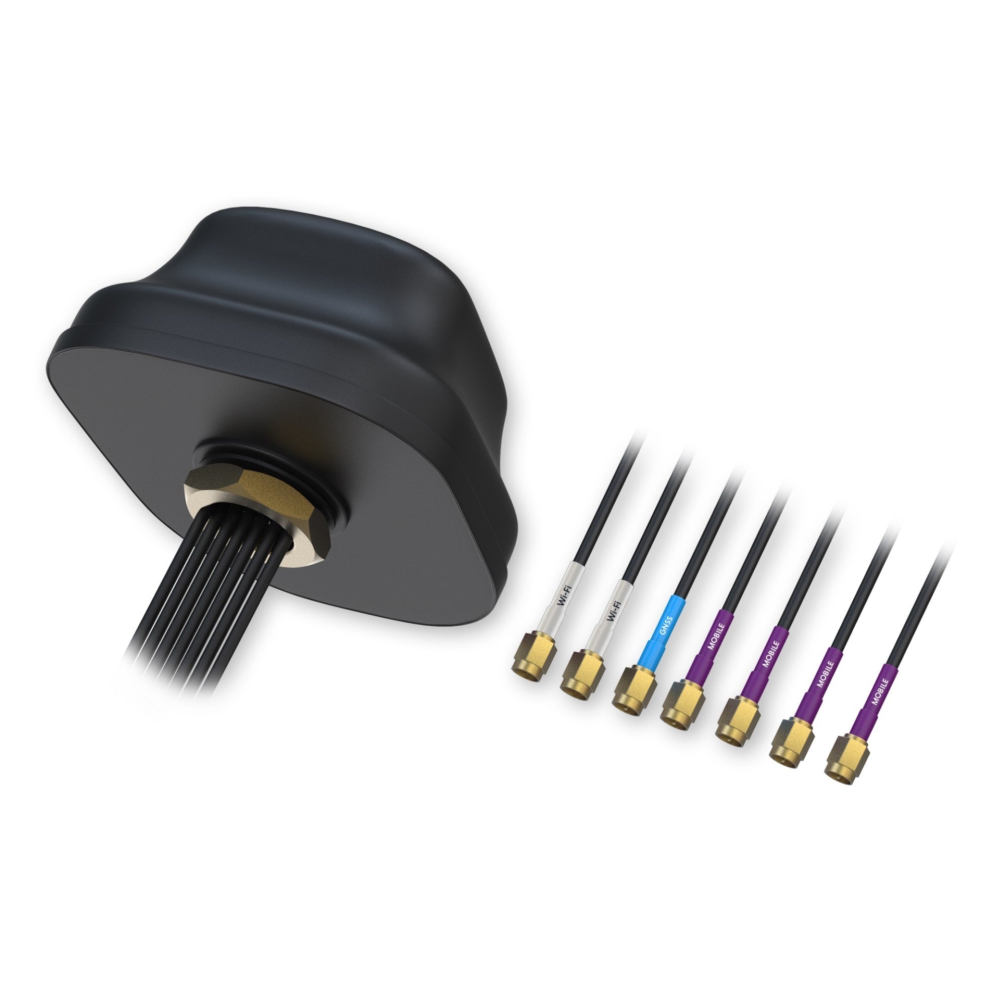 Teltonika 5G 7-in-1 Combo LTE/GPS/Wi-Fi Roof Antenna