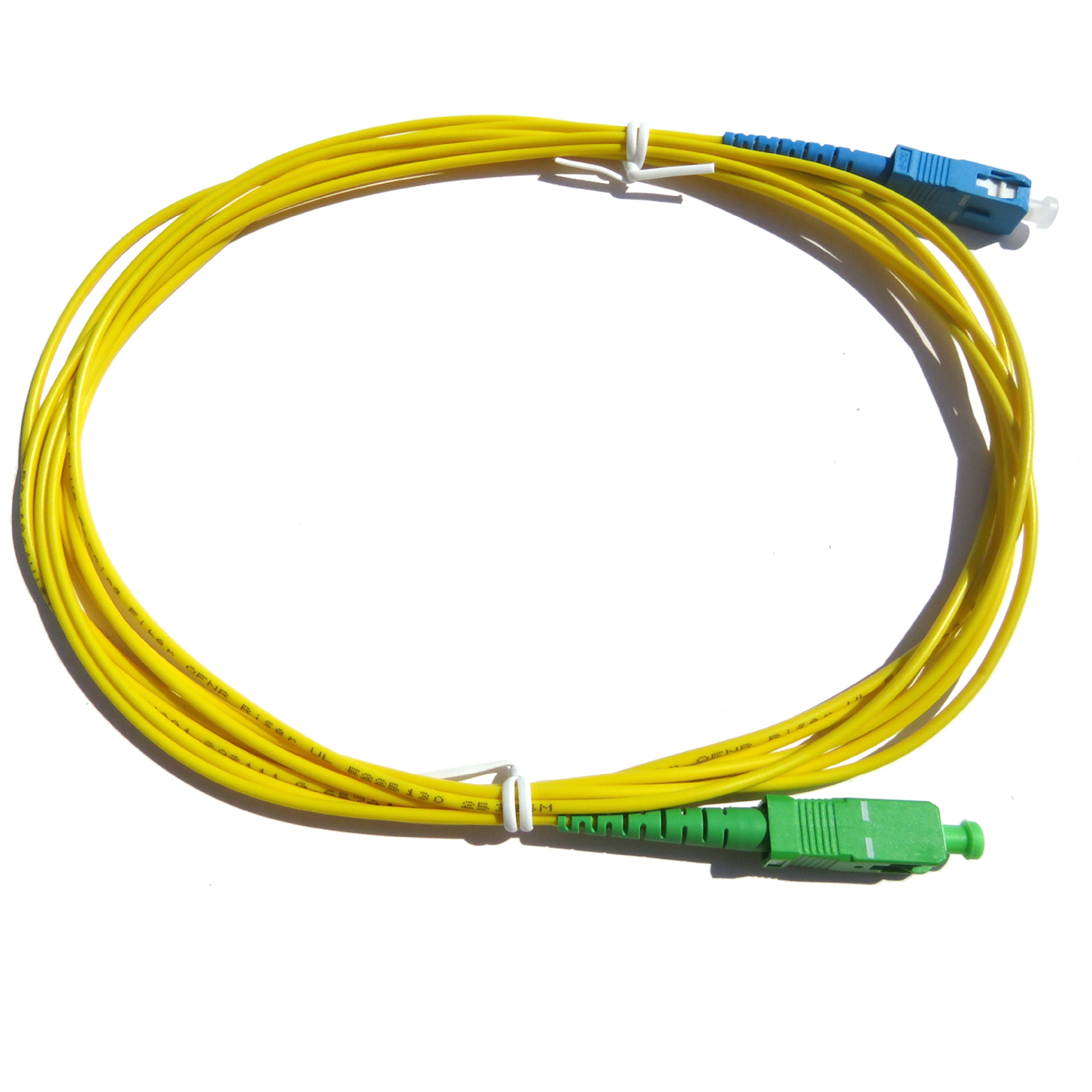 PerfectVision Simplex SM Riser Fiber Optic Jumper Cable with SC/UPC-SC/APC Connectors