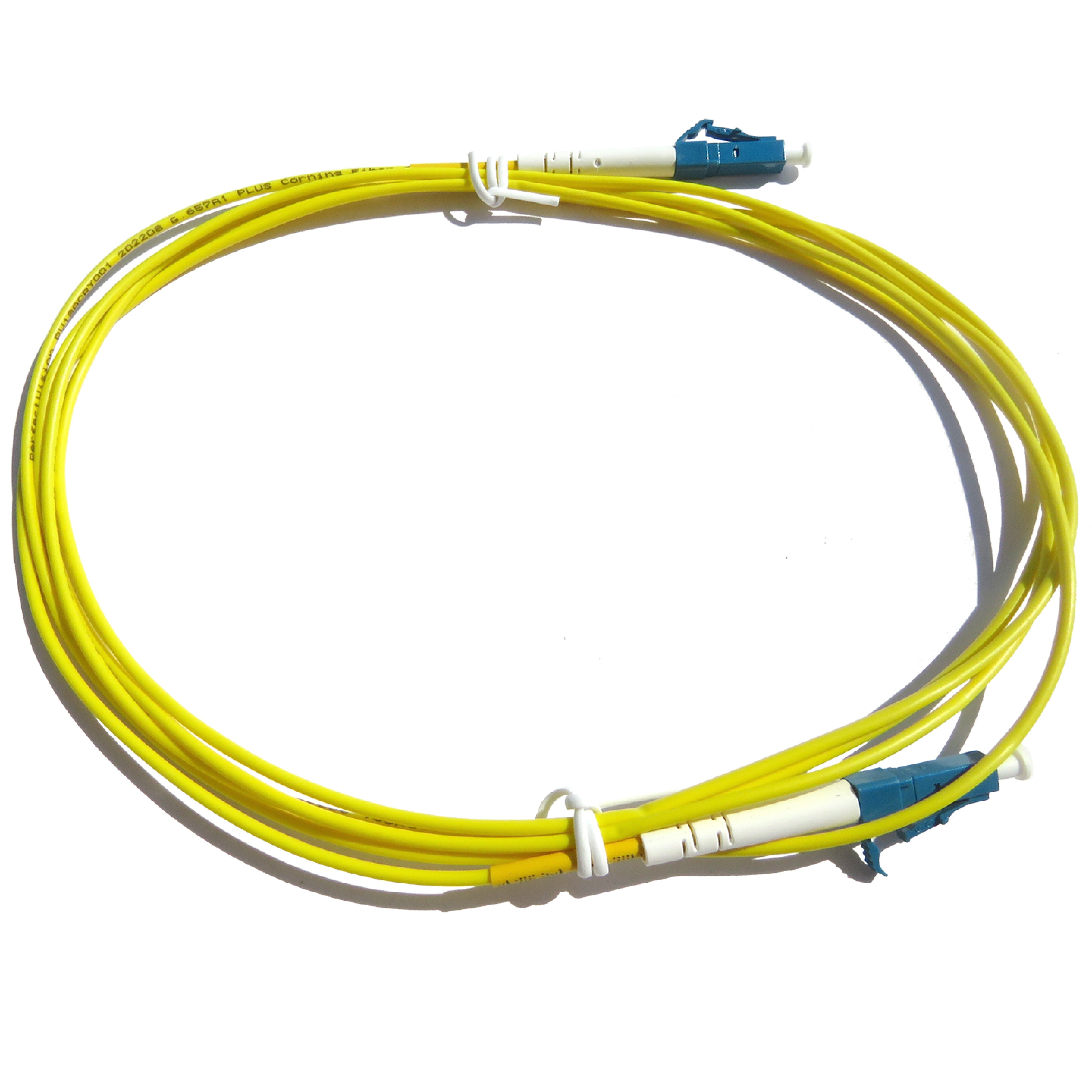 PerfectVision Simplex SM Riser Fiber Optic Jumper Cable with LC/UPC-LC/UPC Connectors