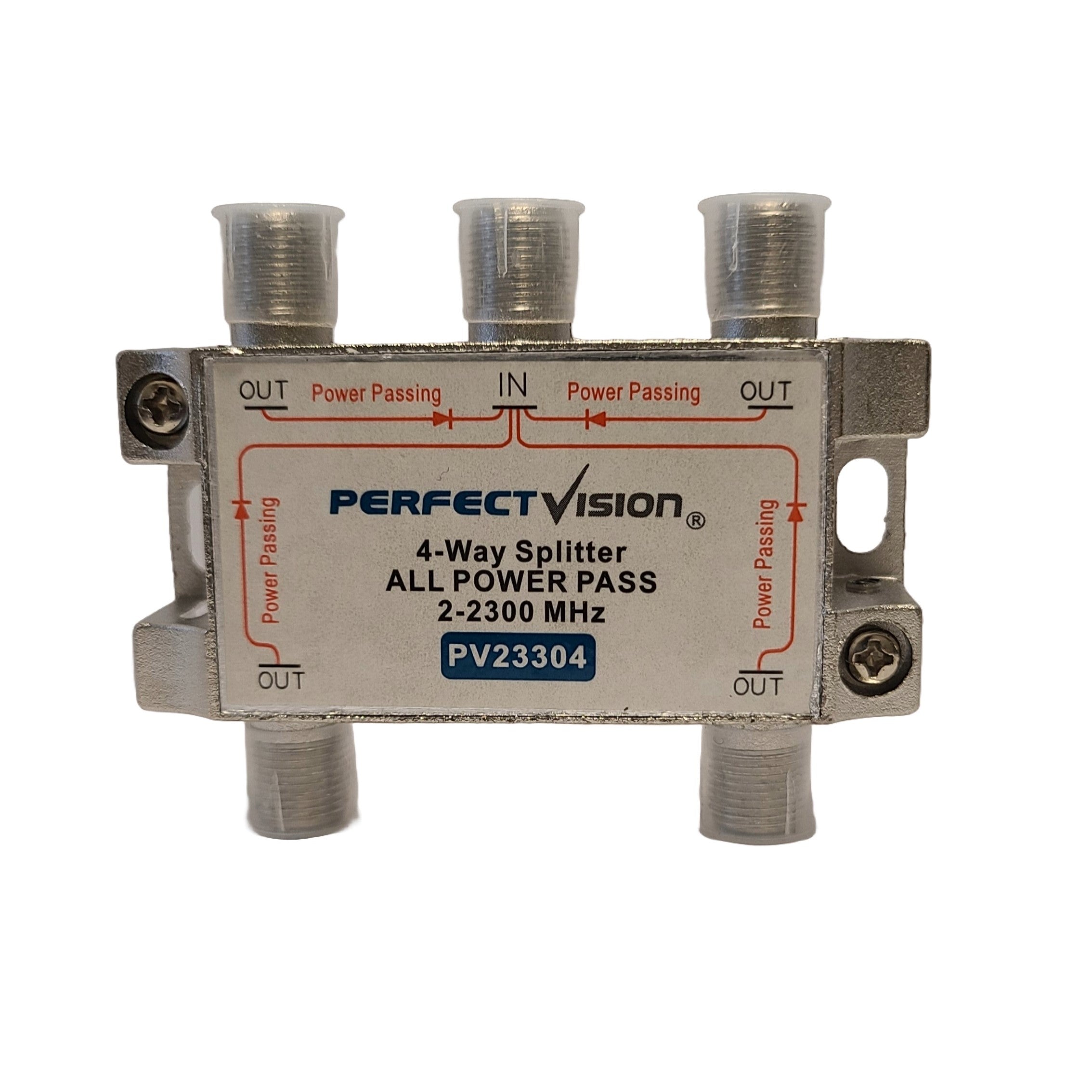 PerfectVision 4-Way All Port Pass 2-2300-MHz Splitter