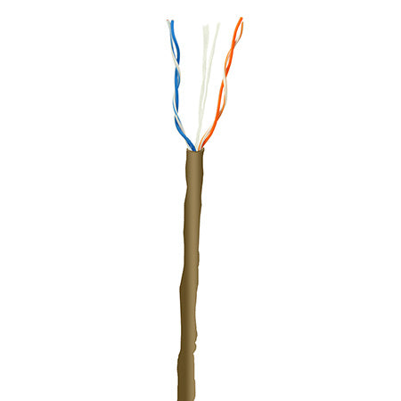 PerfectVision UV Cat3 CMR Telephone - 1000' Cable - Brown
