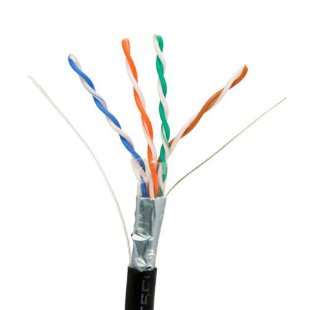 PerfectVision Outdoor Shielded Cat5e 8-Conductor 4-Pair 24-gauge Solid Copper -1000' Reel in Box