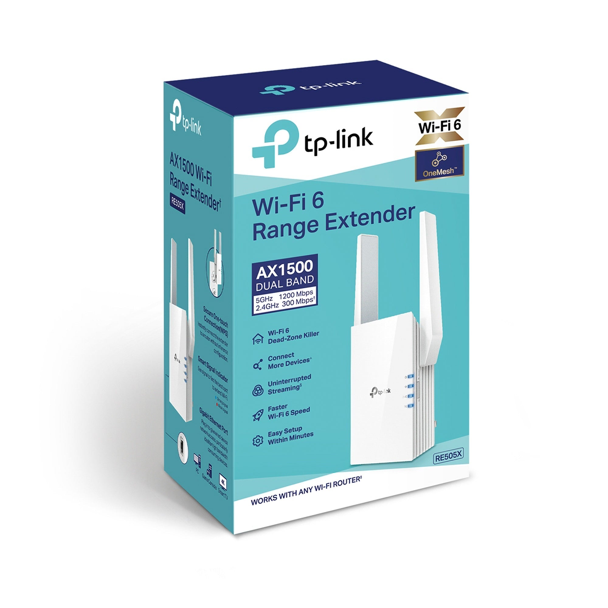 TP-Link AX1500 Wi-Fi 6 Range Extender White
