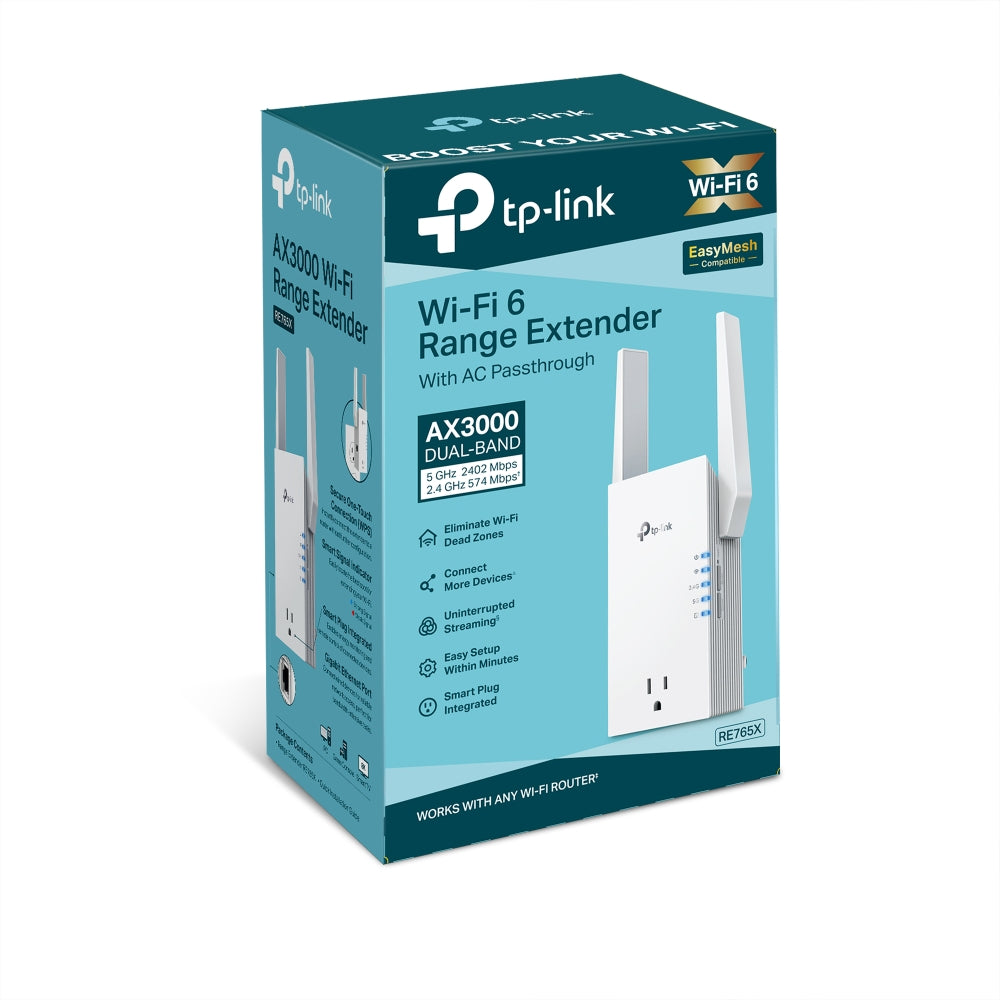 TP-Link AX3000 Wi-Fi 6 Range Extender with AC Passthrough
