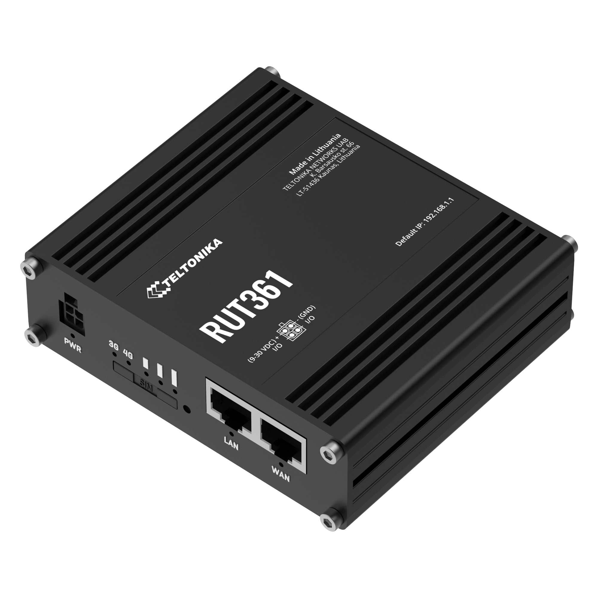 Teltonika RUT361 LTE/CAT6 Wireless Ruggedized Gateway