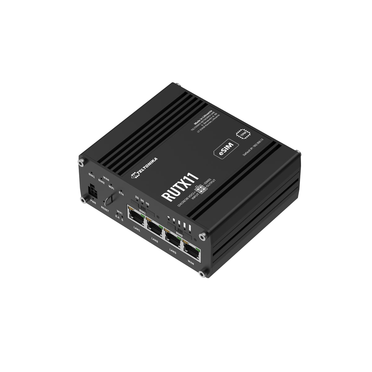 Teltonika RUTX11 4G/CAT6 Mission Critical Gateway Industrial Cellular Router