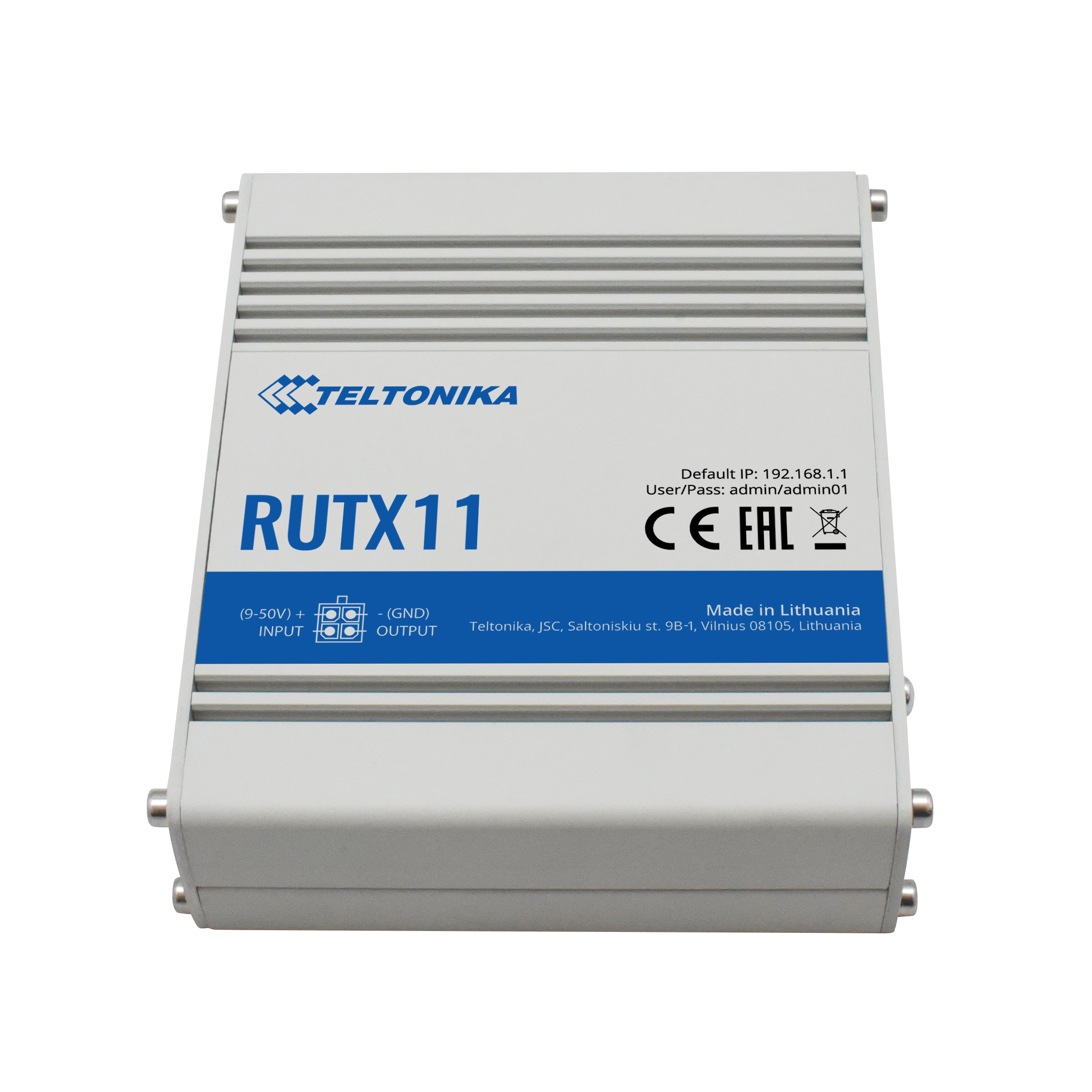 Teltonika RUTX11 4G/CAT6 Mission Critical Gateway Industrial Cellular Router