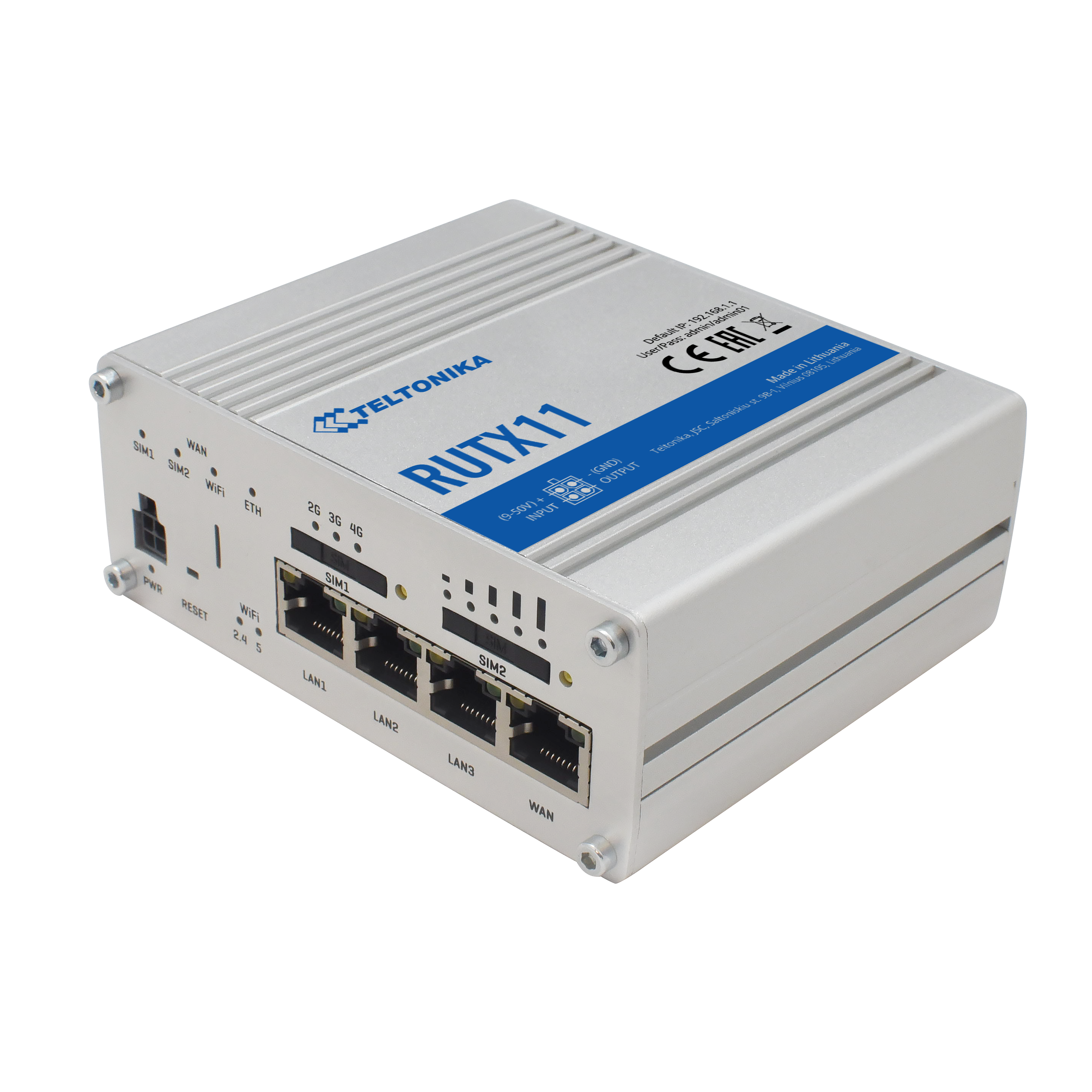 Teltonika RUTX11 4G/CAT6 Mission Critical Gateway Industrial Cellular Router