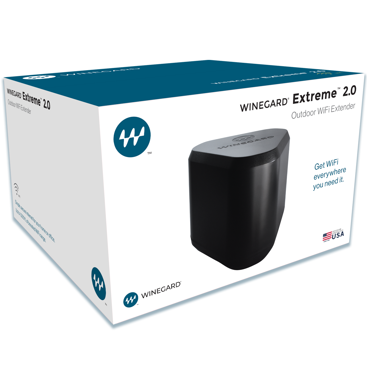 Winegard Extreme 2.0 Outdoor WiFi Extender with up to 304.8-m (1,000') Coverage