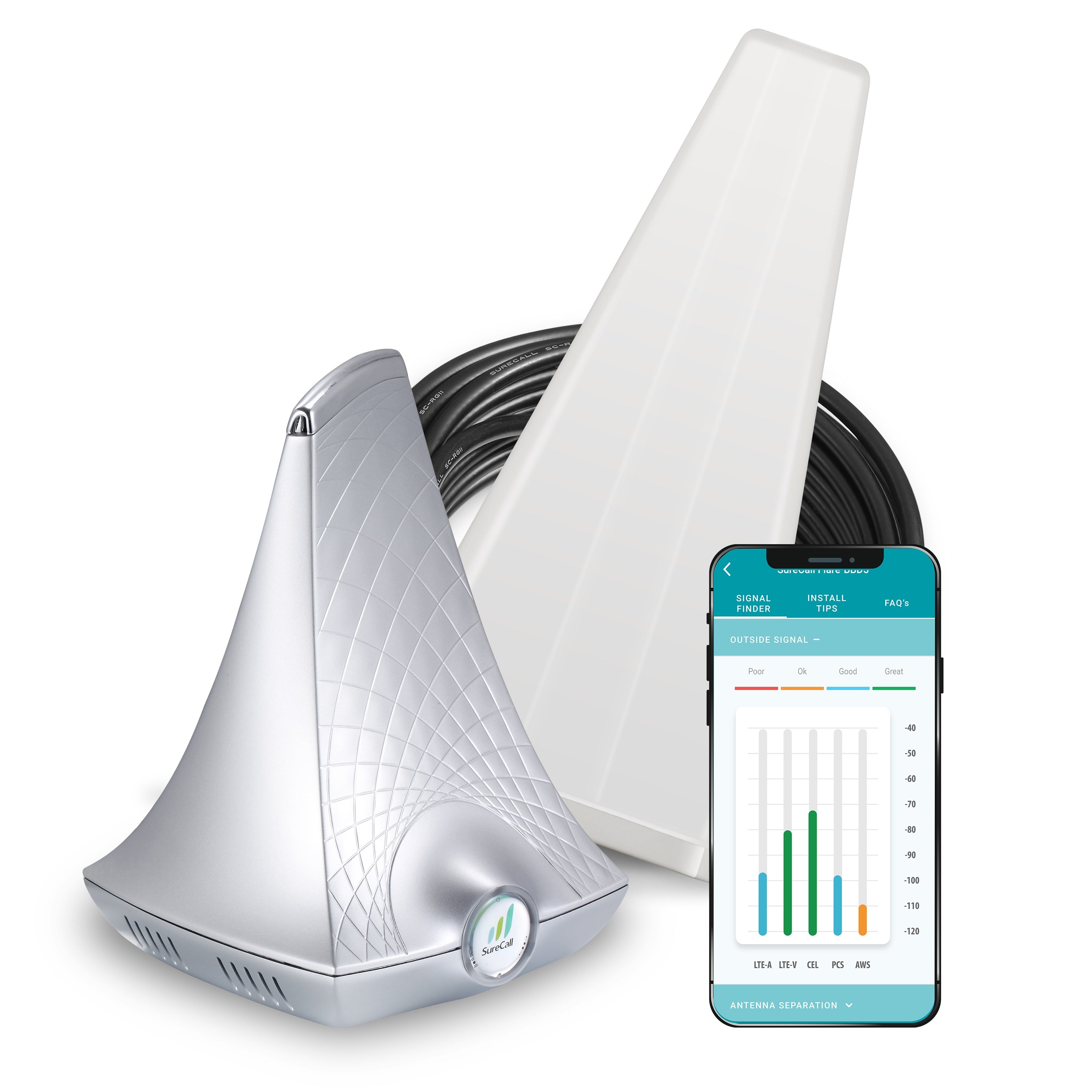 SureCall Flare Plus 5G/4G/LTE Cell Phone Signal Booster