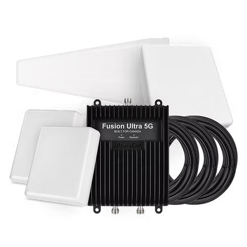 SureCall Fusion Ultra 5G Advanced Commercial 5G Signal Booster with 2 Ultra-Thin Dome Antennas