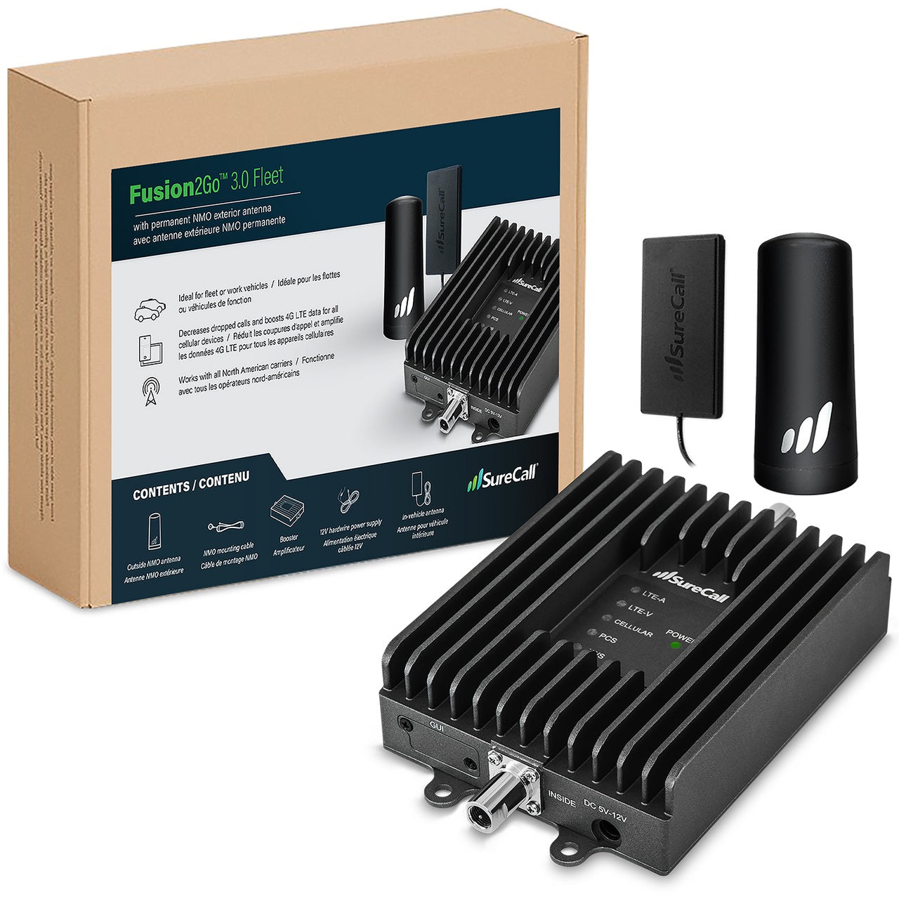 SureCall Fusion2Go 3 NMO Fleet 4G LTE/5G Phone Signal Booster