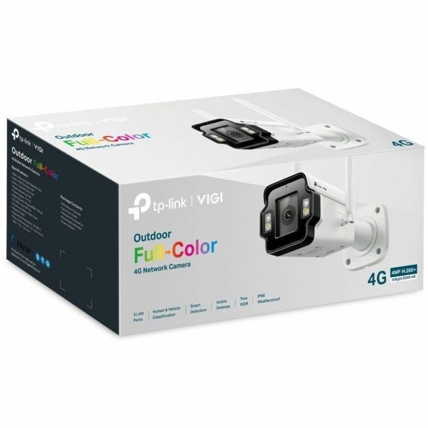 TP-Link VIGI 4MP Outdoor Full-Color 4G Bullet Network Camera