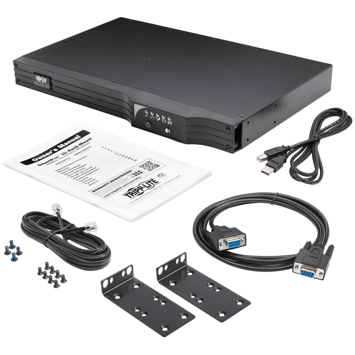 Tripp Lite SmartPro 500-VA 300-watt 120-volt 1U Rackmount 6-outlet Line-Interactive Uninterruptible Power Supply (UPS)