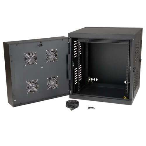 Tripp Lite SmartRack 12U Switch-Depth Wall-Mount Rack Enclosure