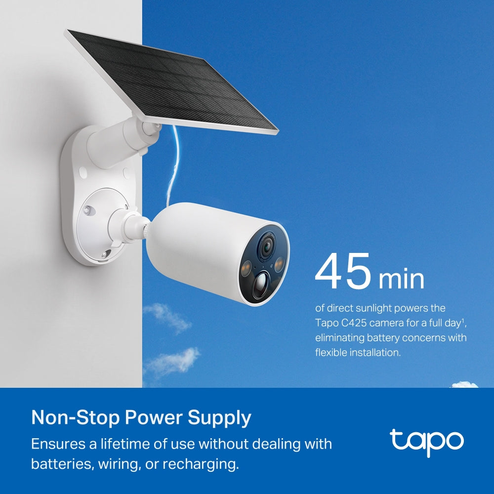 TP-Link Tapo Solar-Powered 2K QHD Security Camera Kit