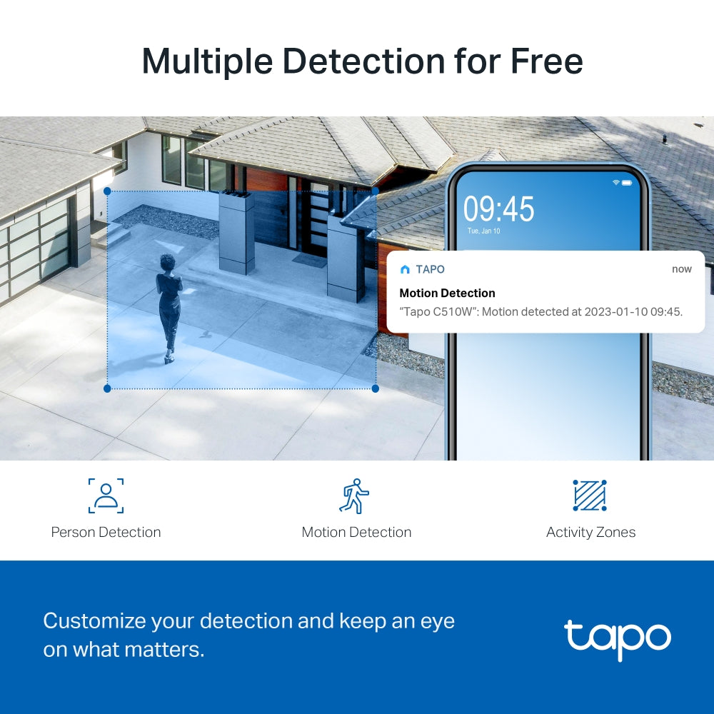TP-Link Tapo Outdoor 2K Pan/Tilt Security Wi-Fi Camera