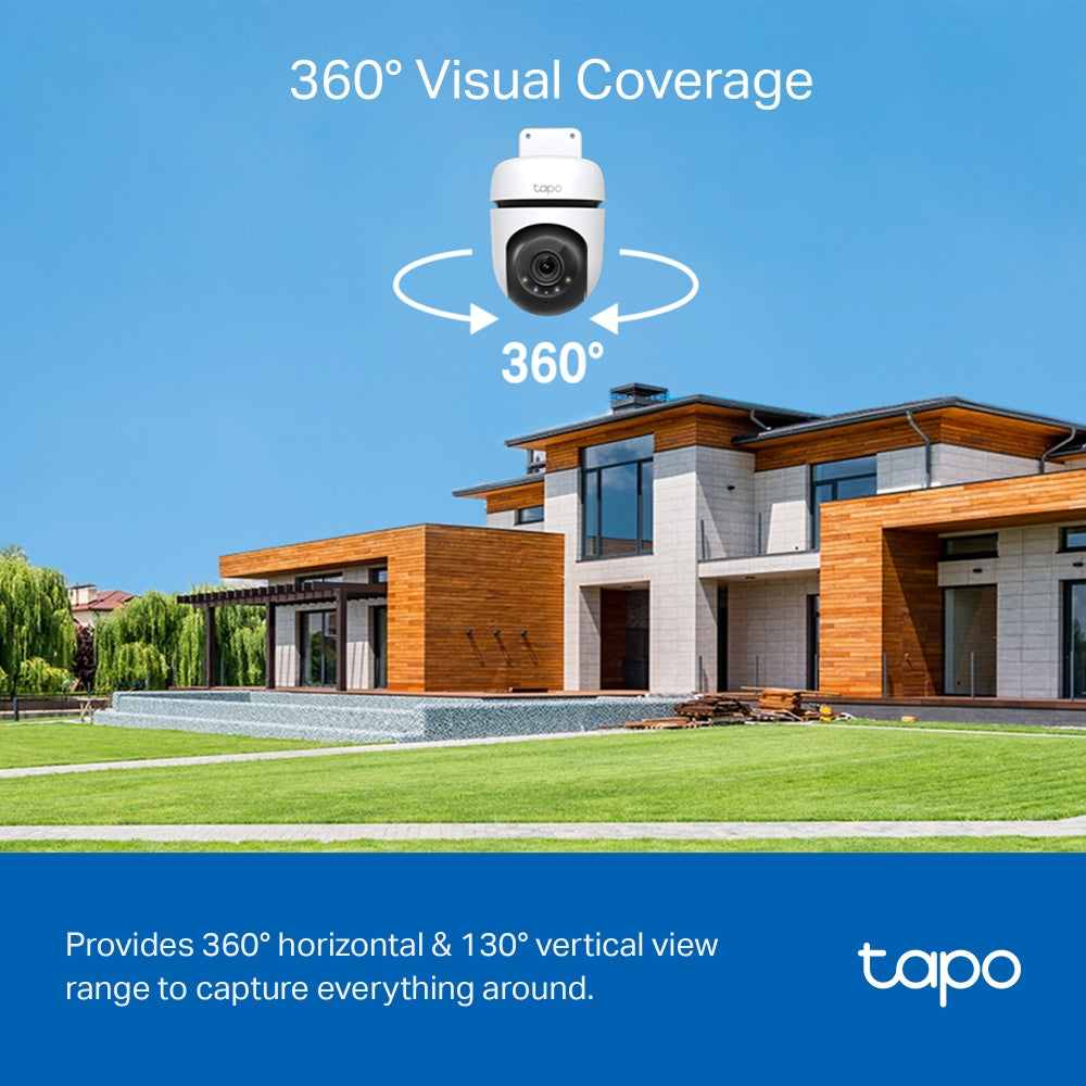 TP-Link Tapo Outdoor 2K Pan/Tilt Security Wi-Fi Camera