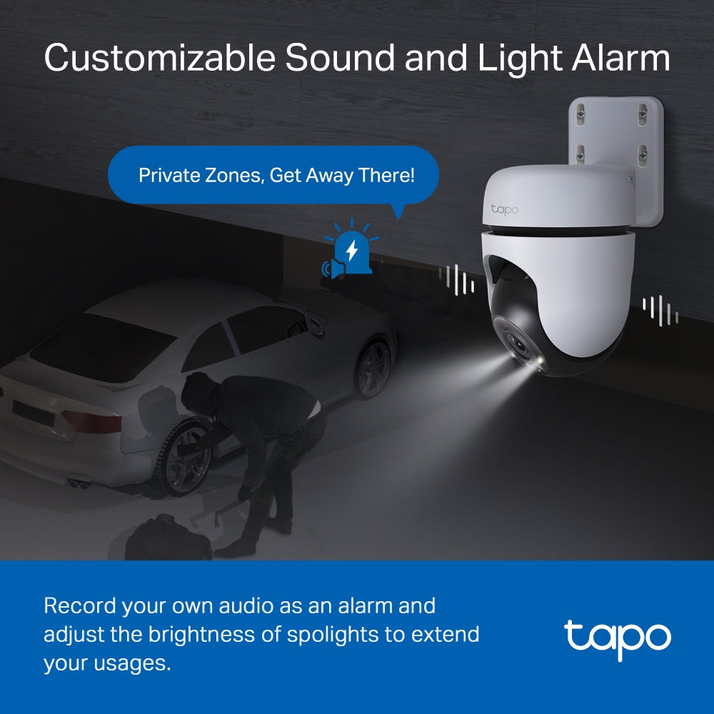 TP-Link Tapo Outdoor 2K Pan/Tilt Security Wi-Fi Camera