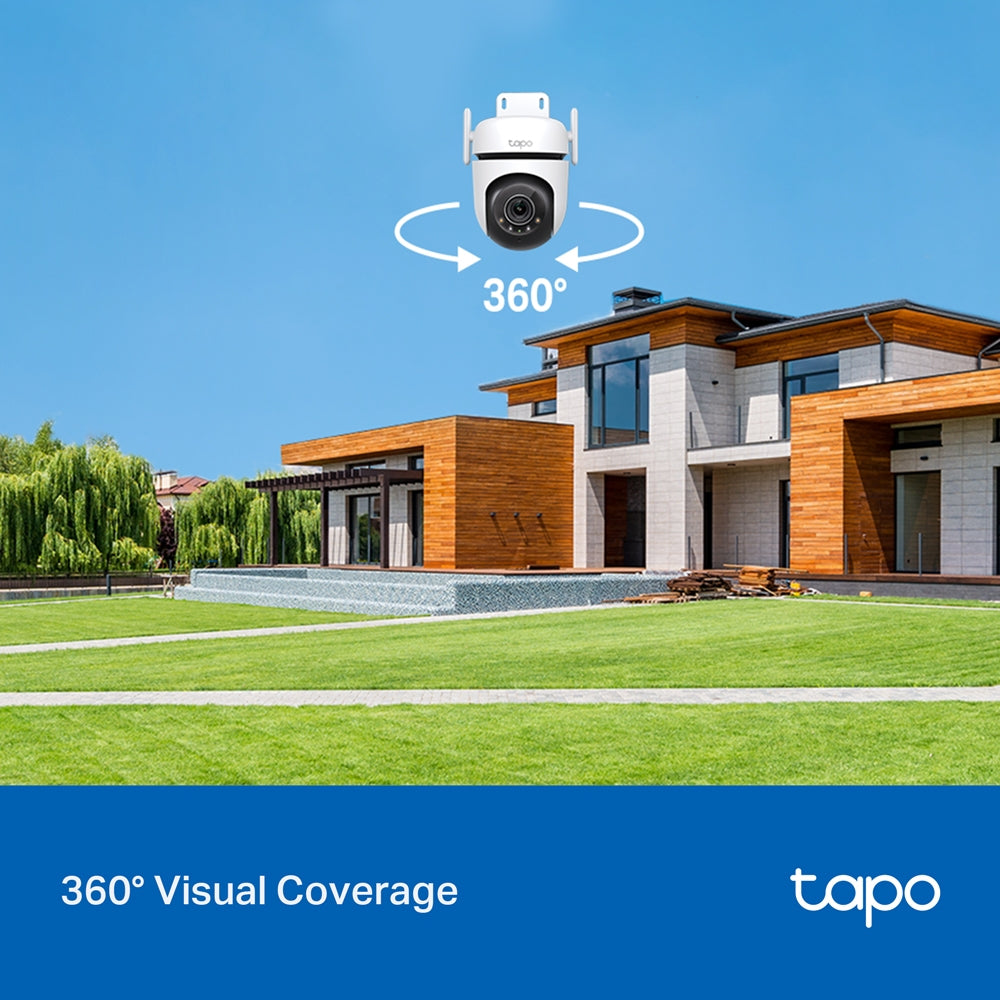 TP-Link Tapo Outdoor 2K QHD Pan/Tilt Security Wi-Fi Camera