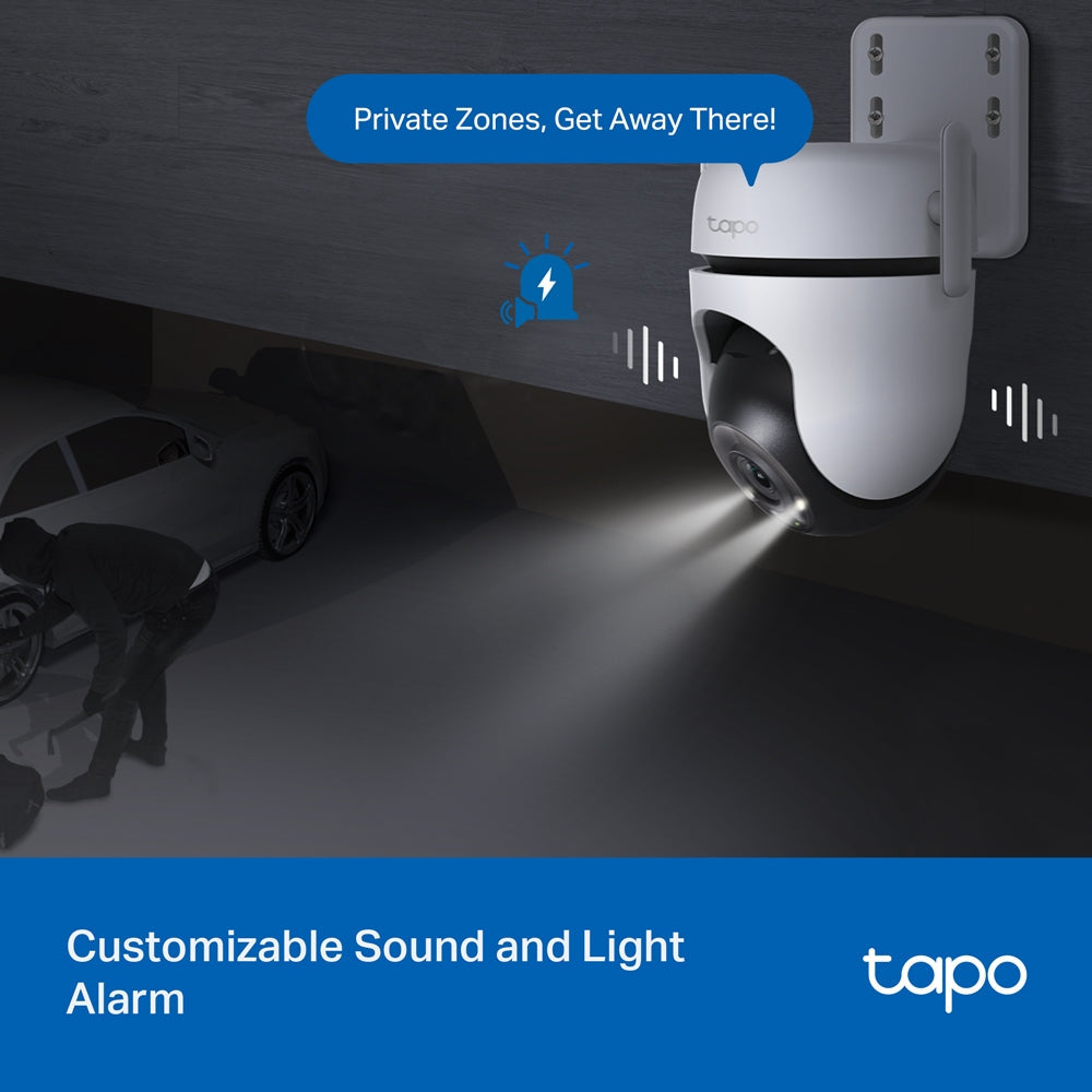TP-Link Tapo Outdoor 2K QHD Pan/Tilt Security Wi-Fi Camera