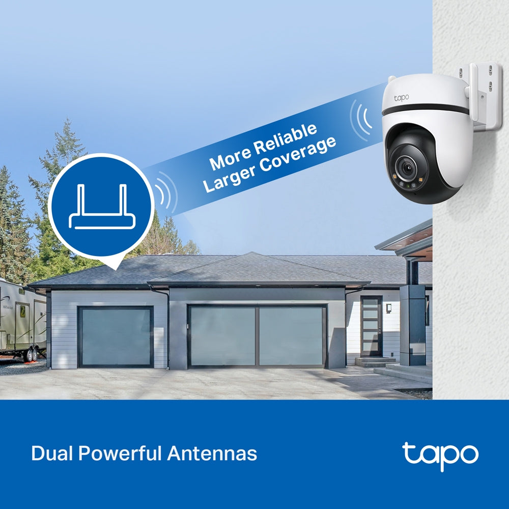 TP-Link Tapo Outdoor 2K QHD Pan/Tilt Security Wi-Fi Camera