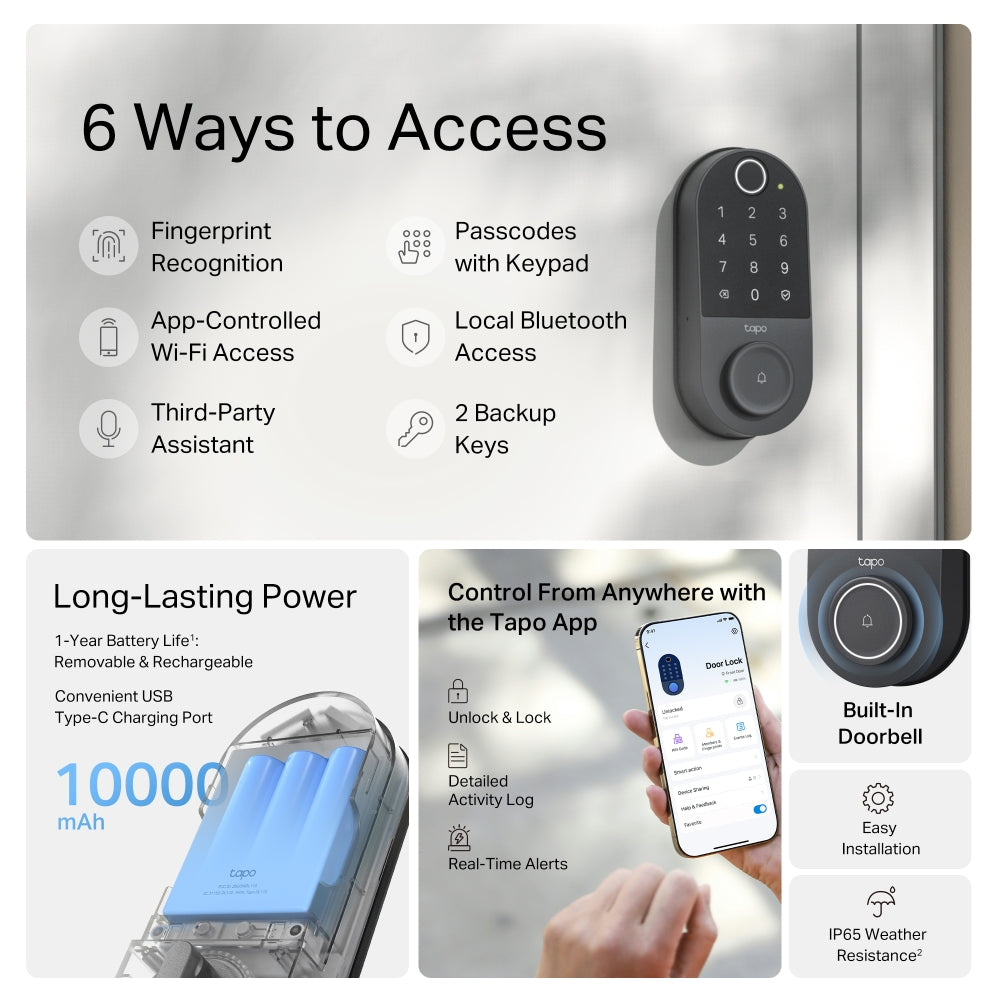 TP-Link Tapo Smart Wi-Fi Door Lock