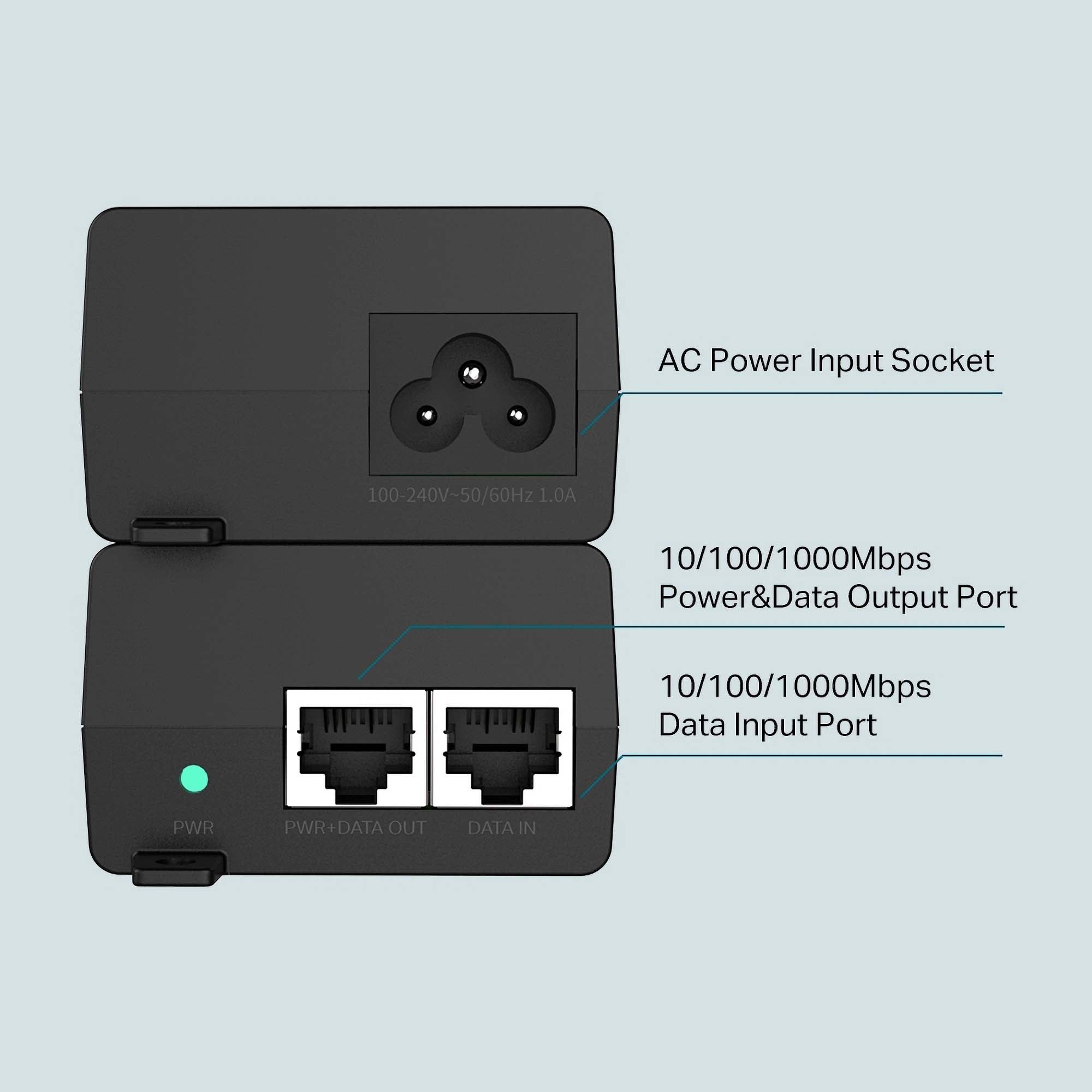 TP-Link Port PoE+ Injector Adapter