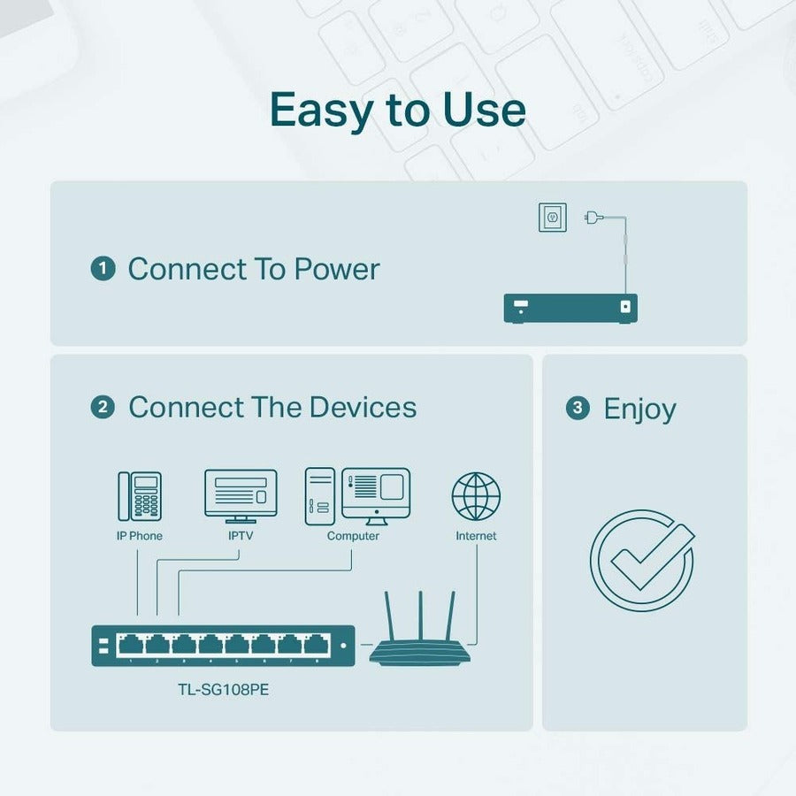 TP-Link 8-port Gigabit Easy Smart Switch with 4-port PoE - Grey