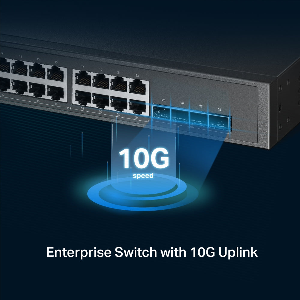 TP-Link JetStream 2.5GBASE-T and 10GE SFP+ L2+ Rack Mountable Managed Switch