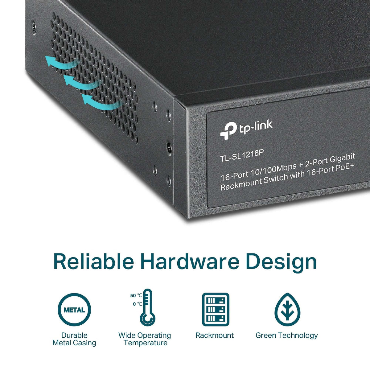 TP-Link Mbps + Gigabit PoE Switch