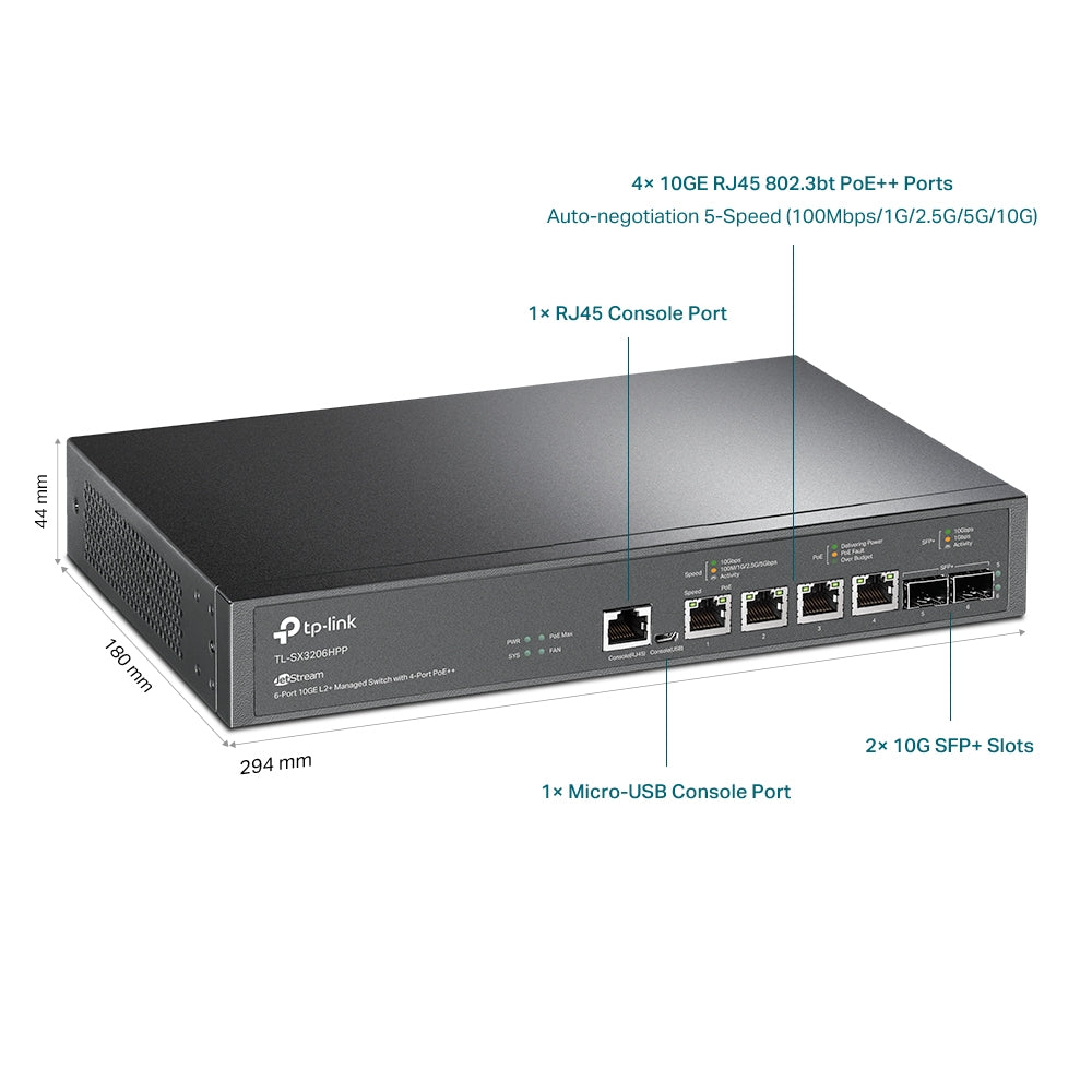 TP-Link JetStream 10GE L2+ Managed Switch