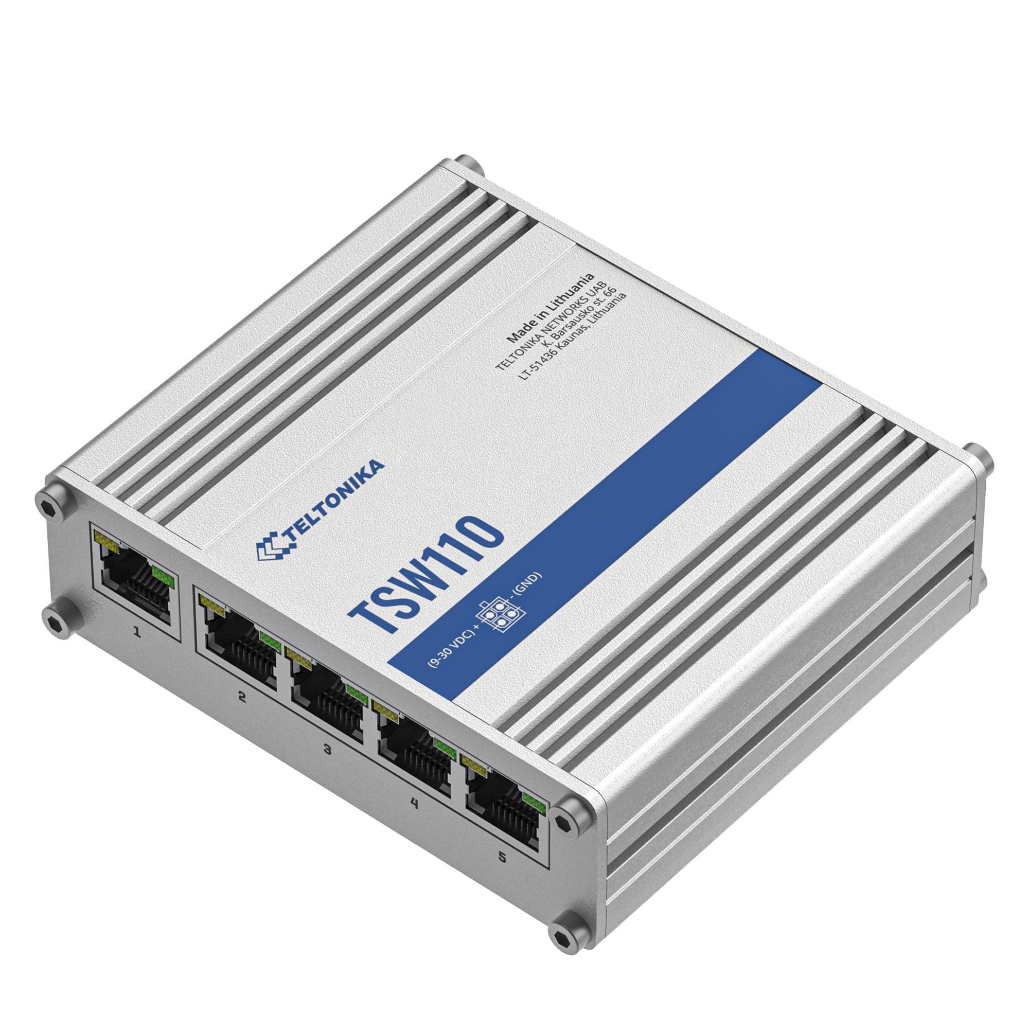 Teltonika 5-Port Ruggedized Unmanaged Layer 2 Switch