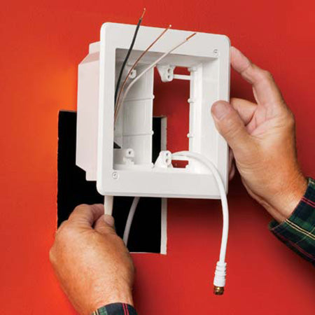 Arlington TV Bridge Power Recessed Box Kit