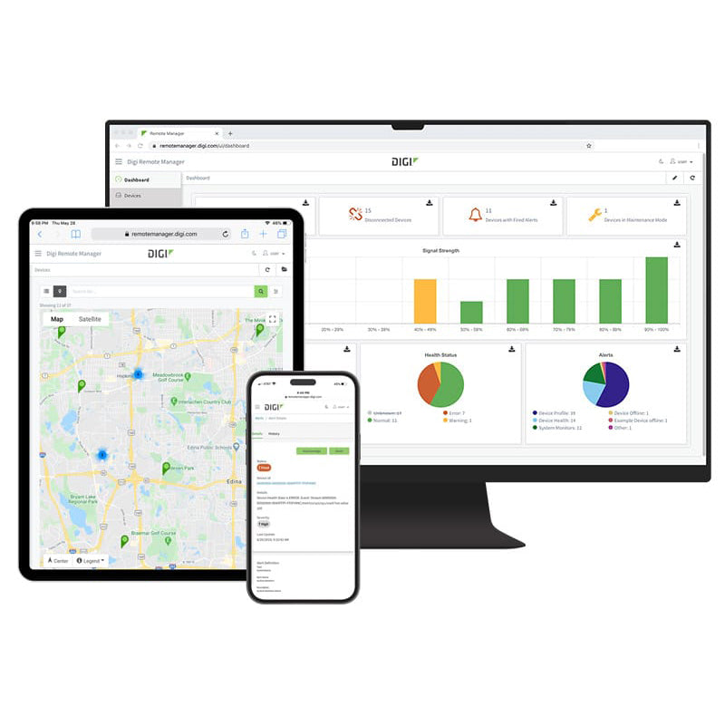 Digi TX40 5G/LTE+WiFi6 Intelligent Communications Hub for Public Safety vehicles w/GNSS-Dead Reckoning