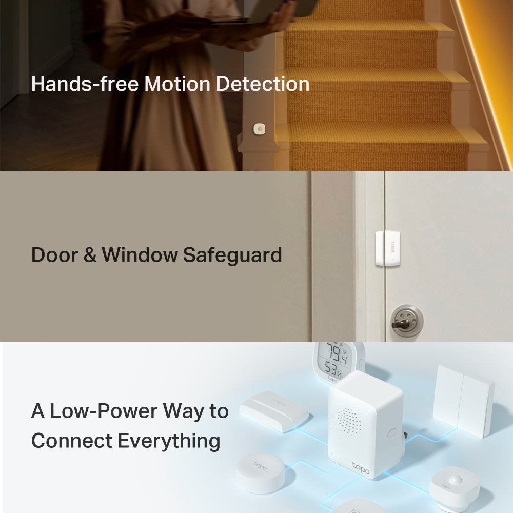TP-Link TAPO Smart Sensor Starter Kit - 1 x Tapo T100, 2 x Tapo T110, 1 x Tapo H100
