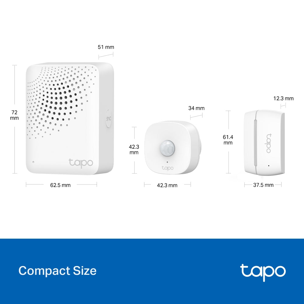 TP-Link TAPO Smart Sensor Starter Kit - 1 x Tapo T100, 2 x Tapo T110, 1 x Tapo H100
