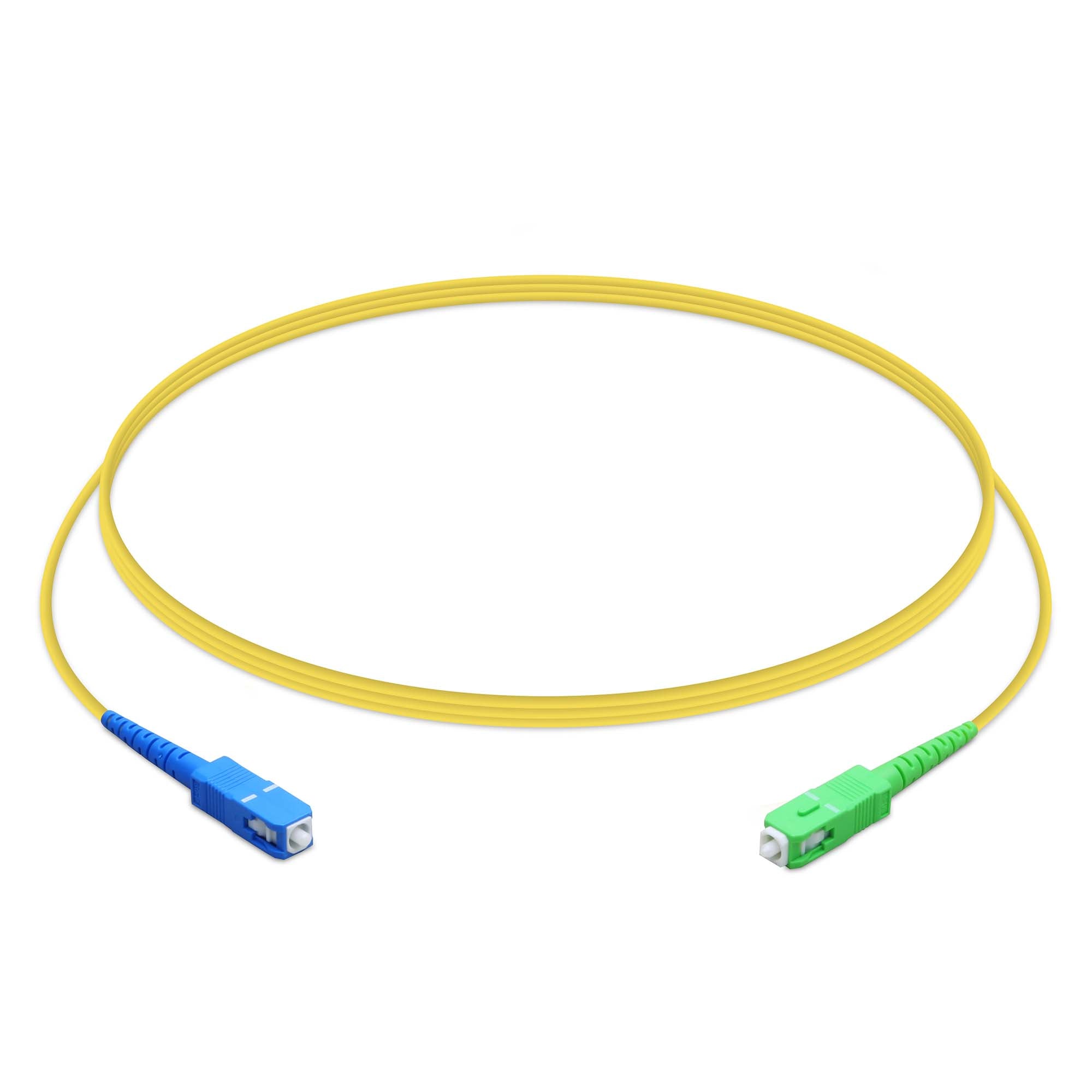 Ubiquiti Simplex 2-mm Fiber Cable with One SC/UPC and One SC/APC Connector - 1.5-m (4.92')