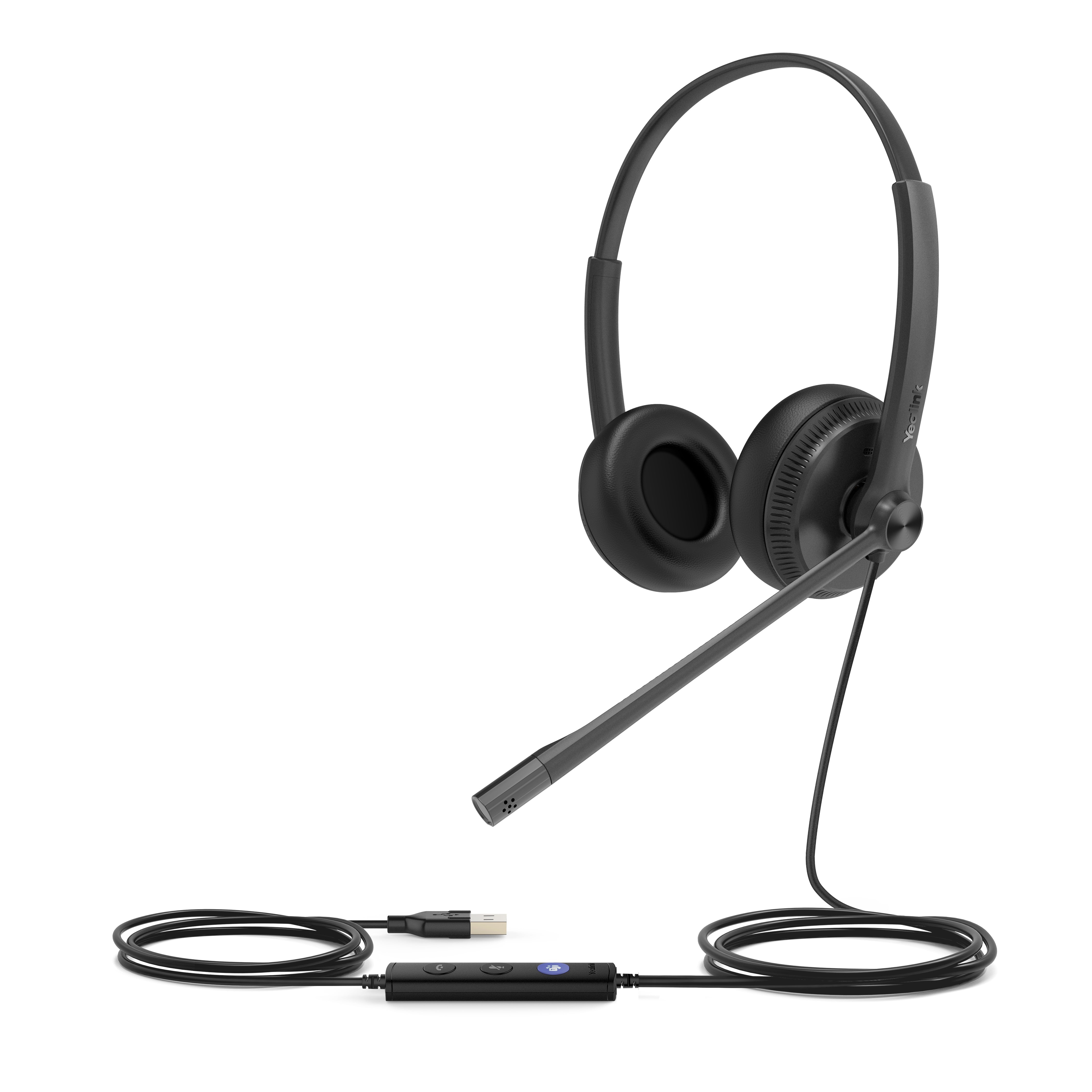 Yealink UH34 Wired Headset - Dual - Teams - USBA