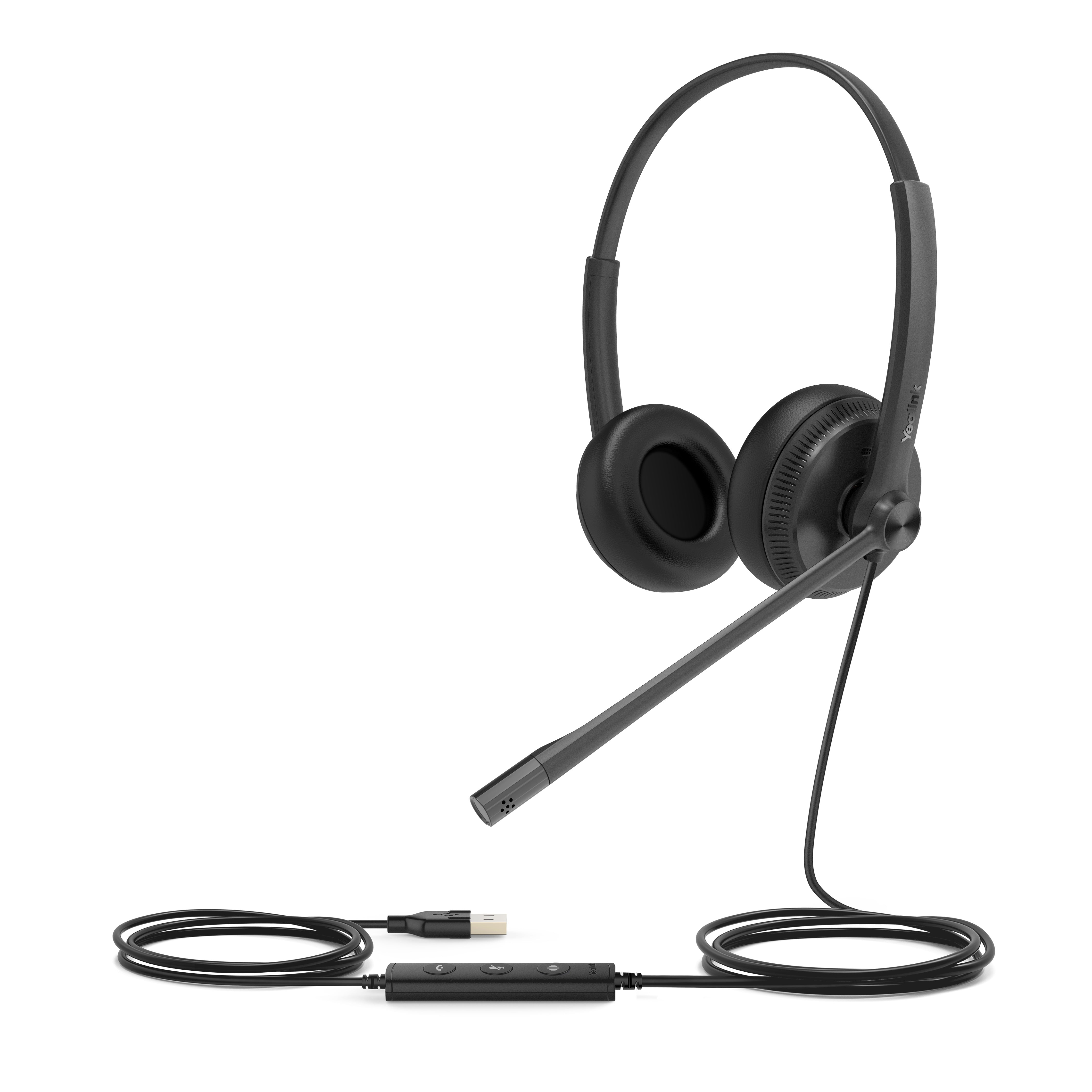 Yealink UH34 Wired Dual Headset - Dual - UC - USBA