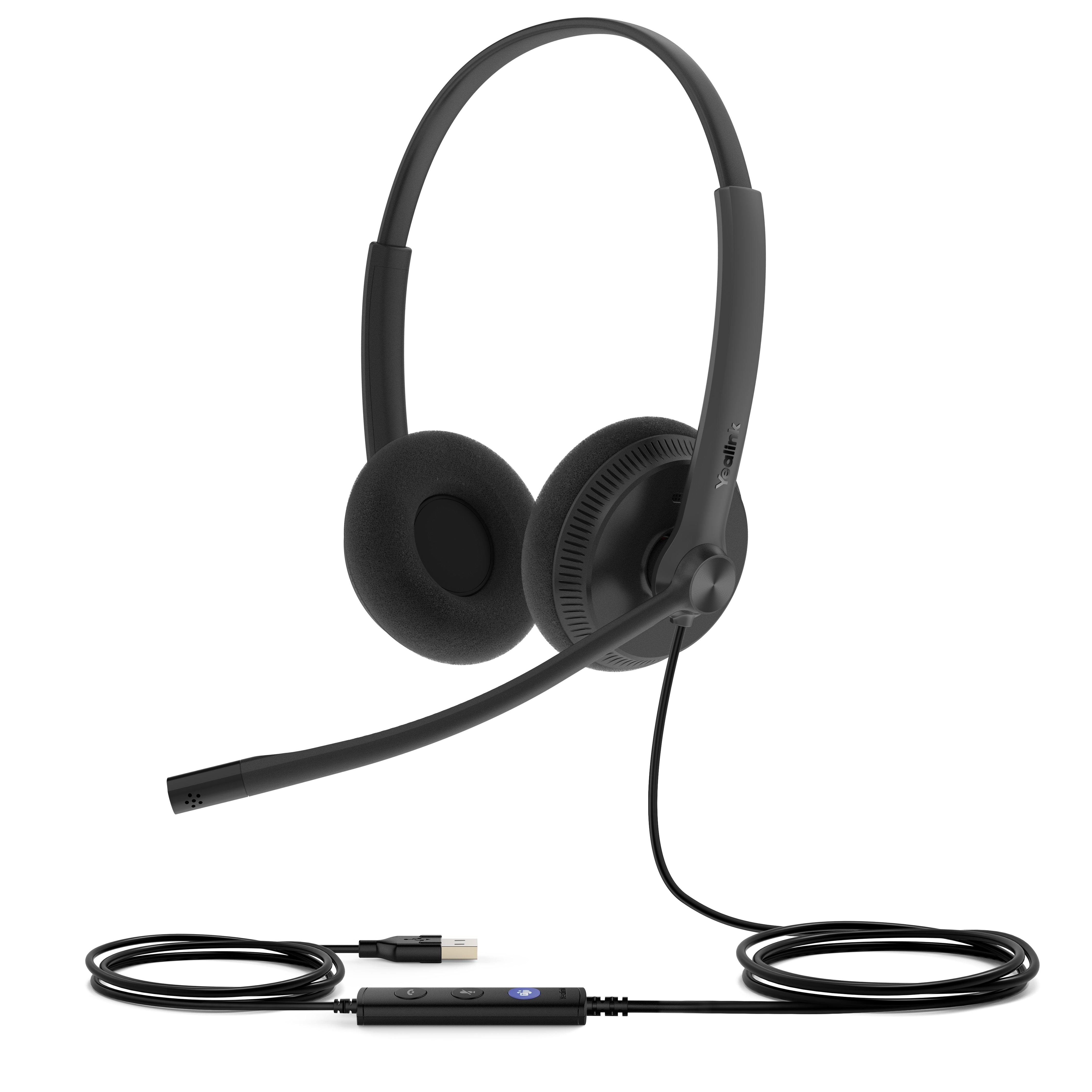 Yealink UH34 Lite Wired Dual Headset - Dual - Teams - USBA
