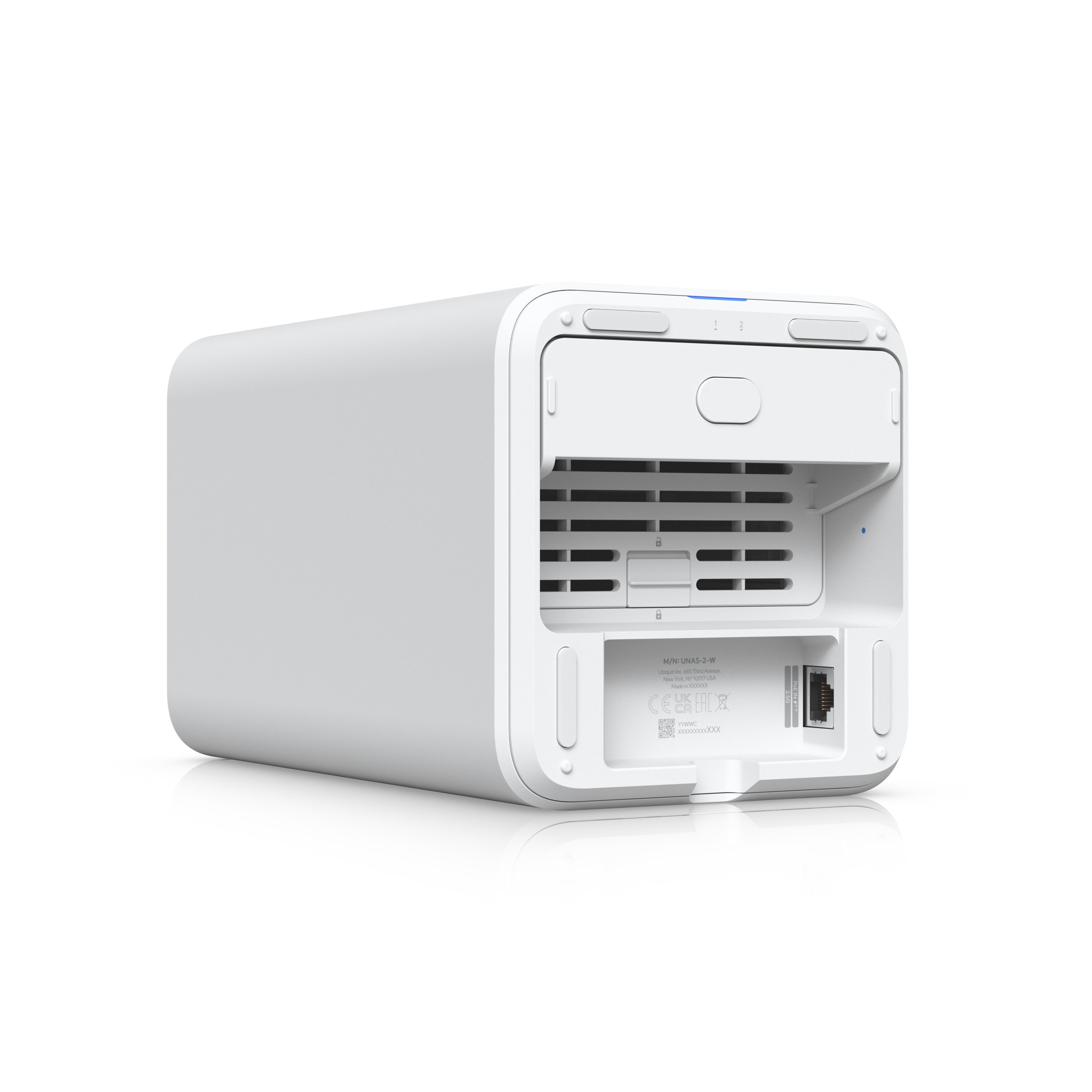 Ubiquiti UniFi Network Attached Storage - 2 HDD Bays - White