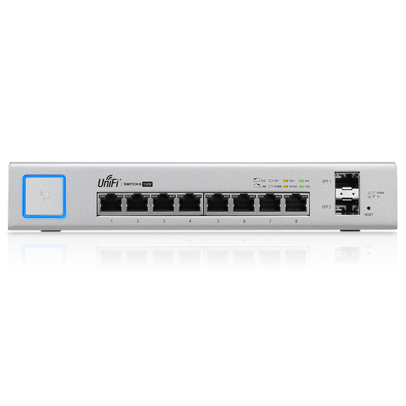 Ubiquiti US-8-150W UniFi Managed PoE+ Gigabit Switch