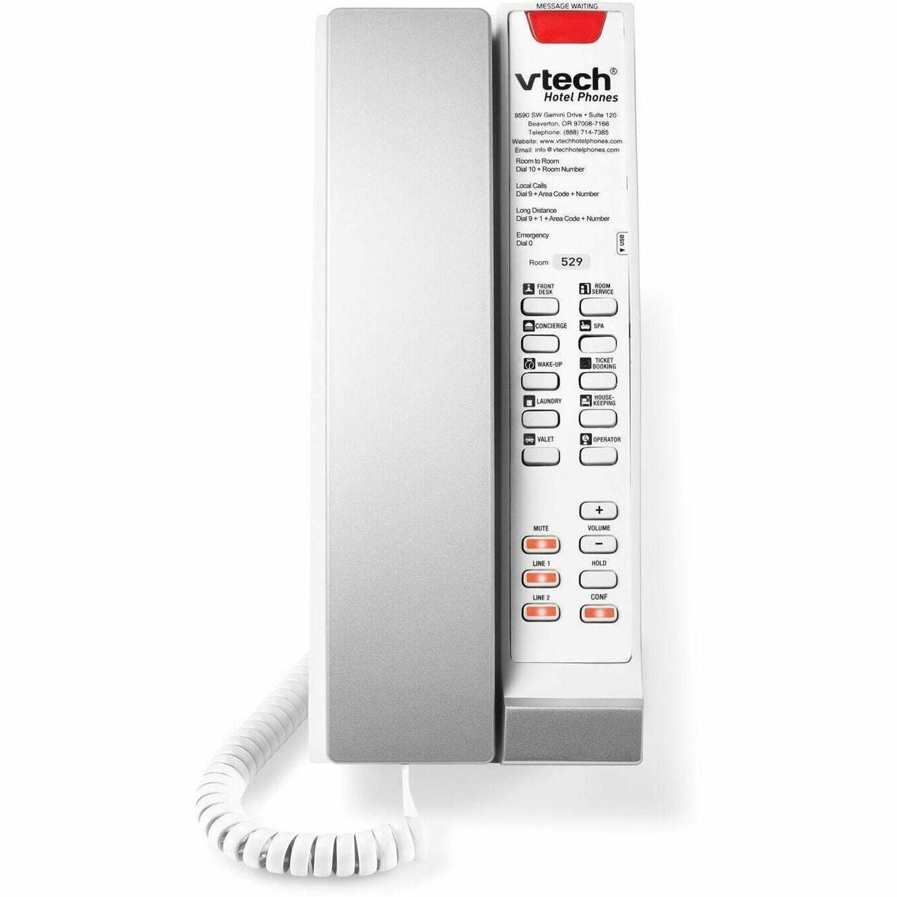 VTech 2-Line Contemporary SIP Accessory Petite Phone