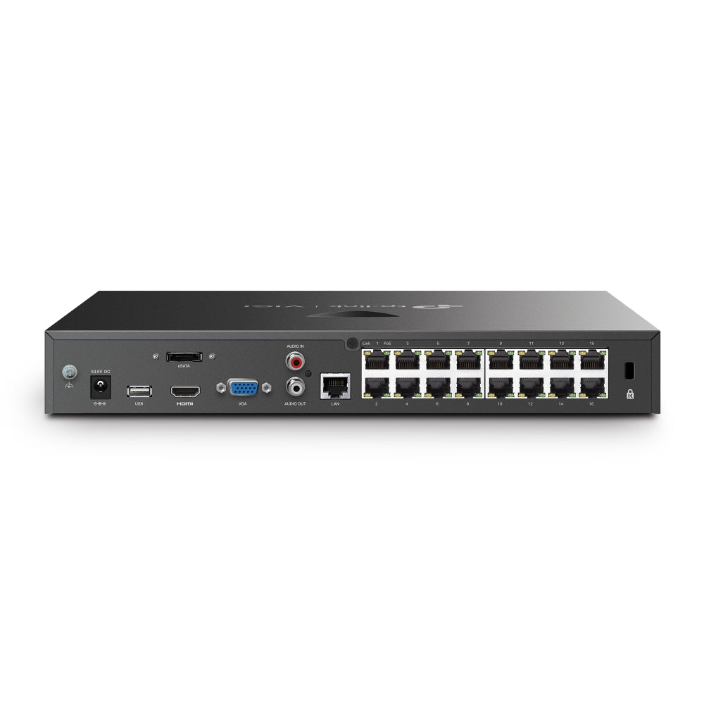 TP-Link VIGI 16 CH PoE+ NVR - 2 SATA - 4K HDMI