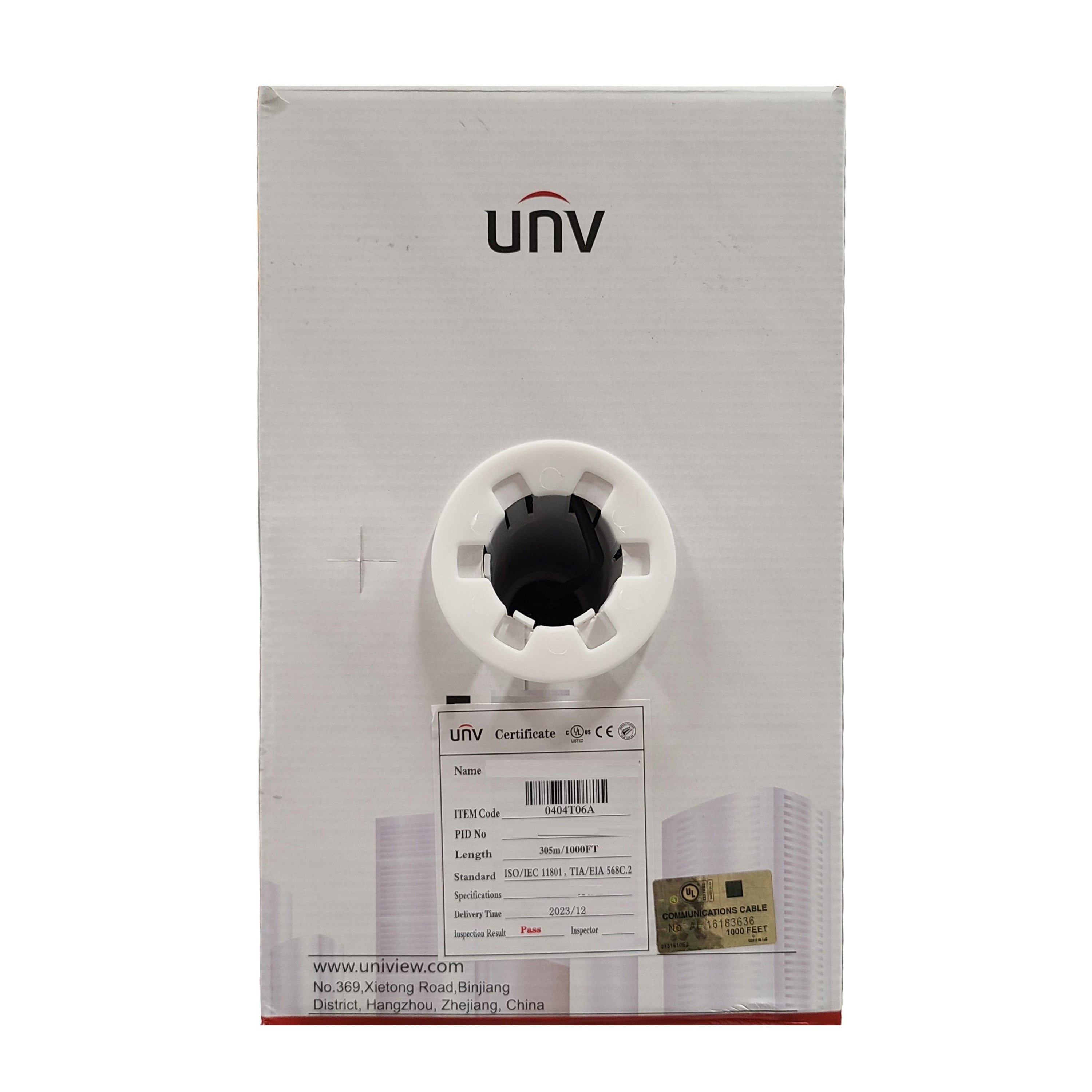 Uniview UTP Cat5e CMP Plenum Cable
