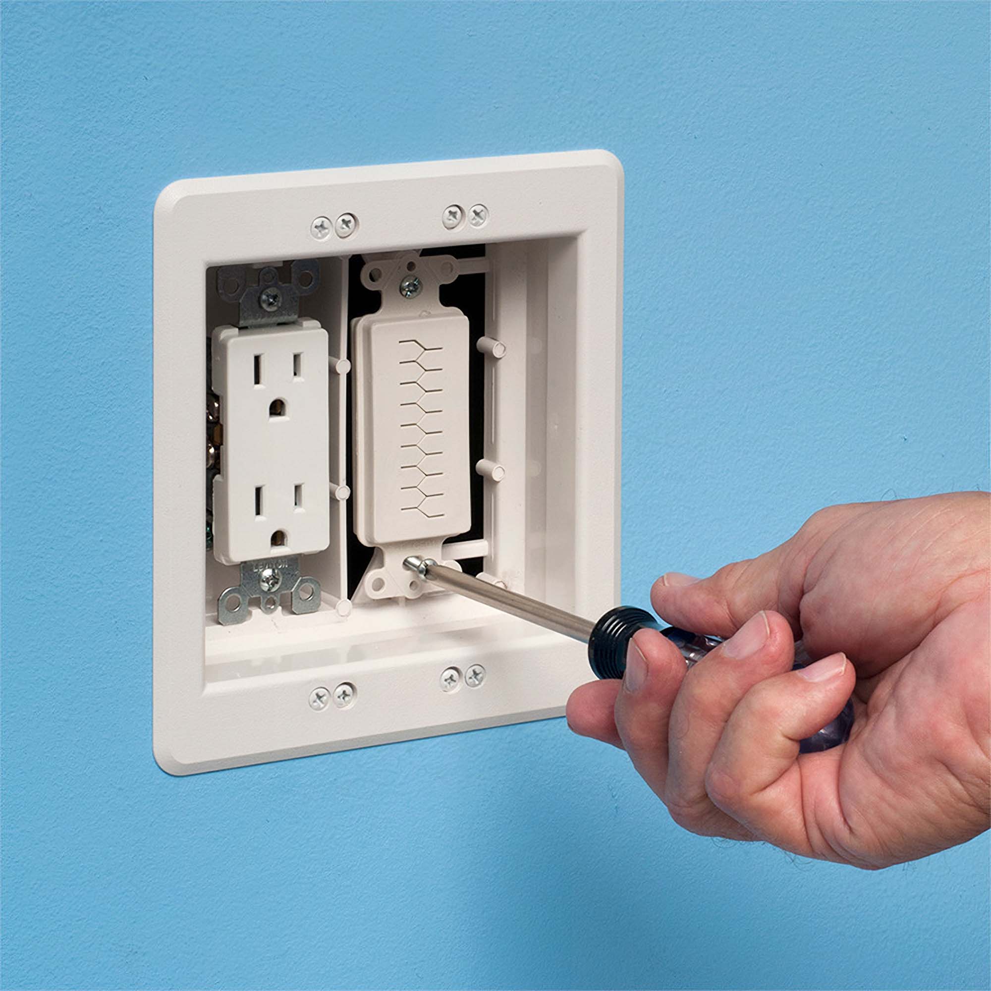 Arlington Single Gang Cable Entry Device