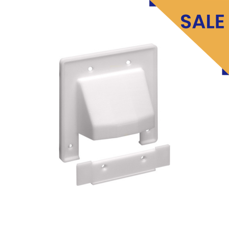 Arlington Dual Gang Reversible Cable Entrance Plate