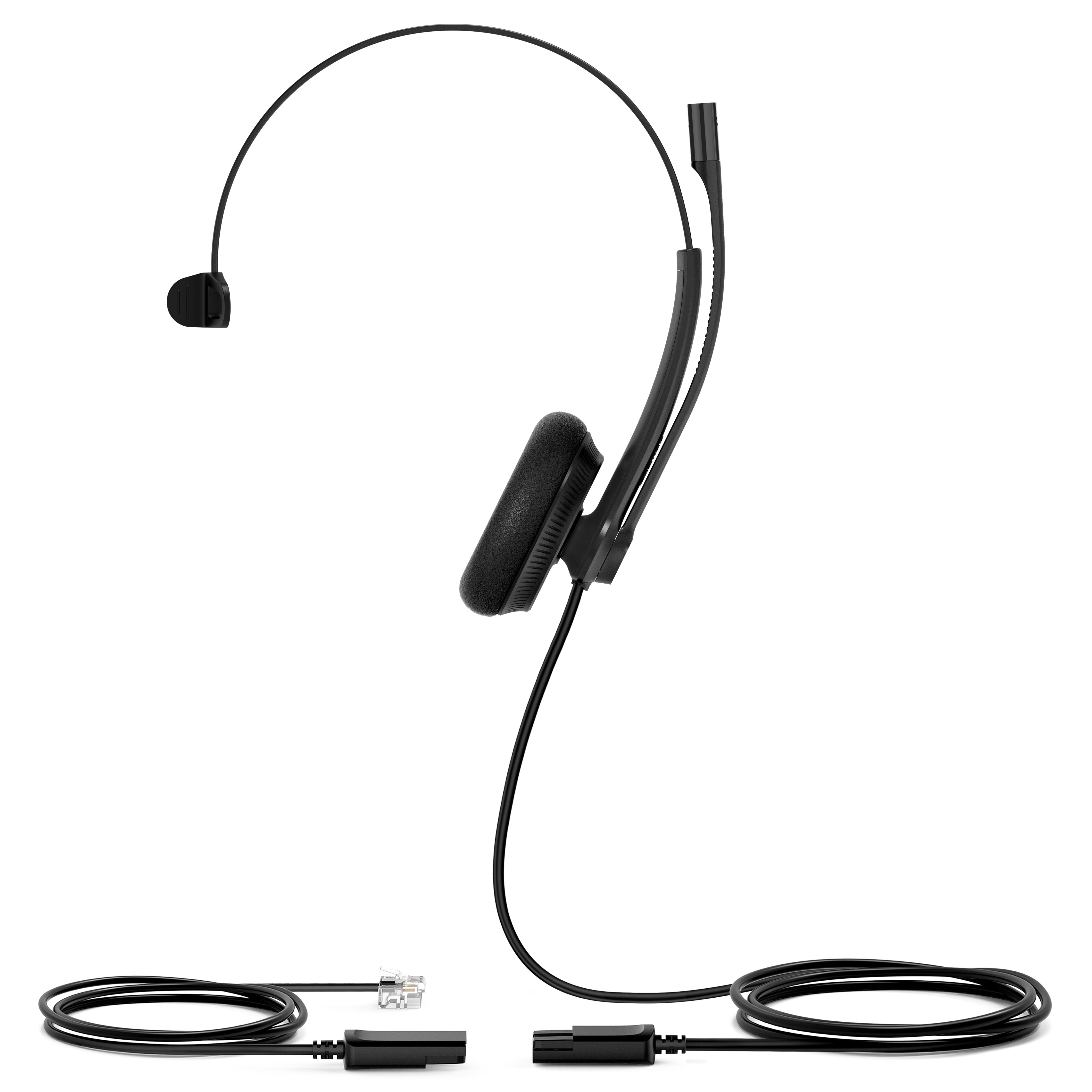 Yealink YHS34 Lite Mono QD to RJ9 Wideband Headset